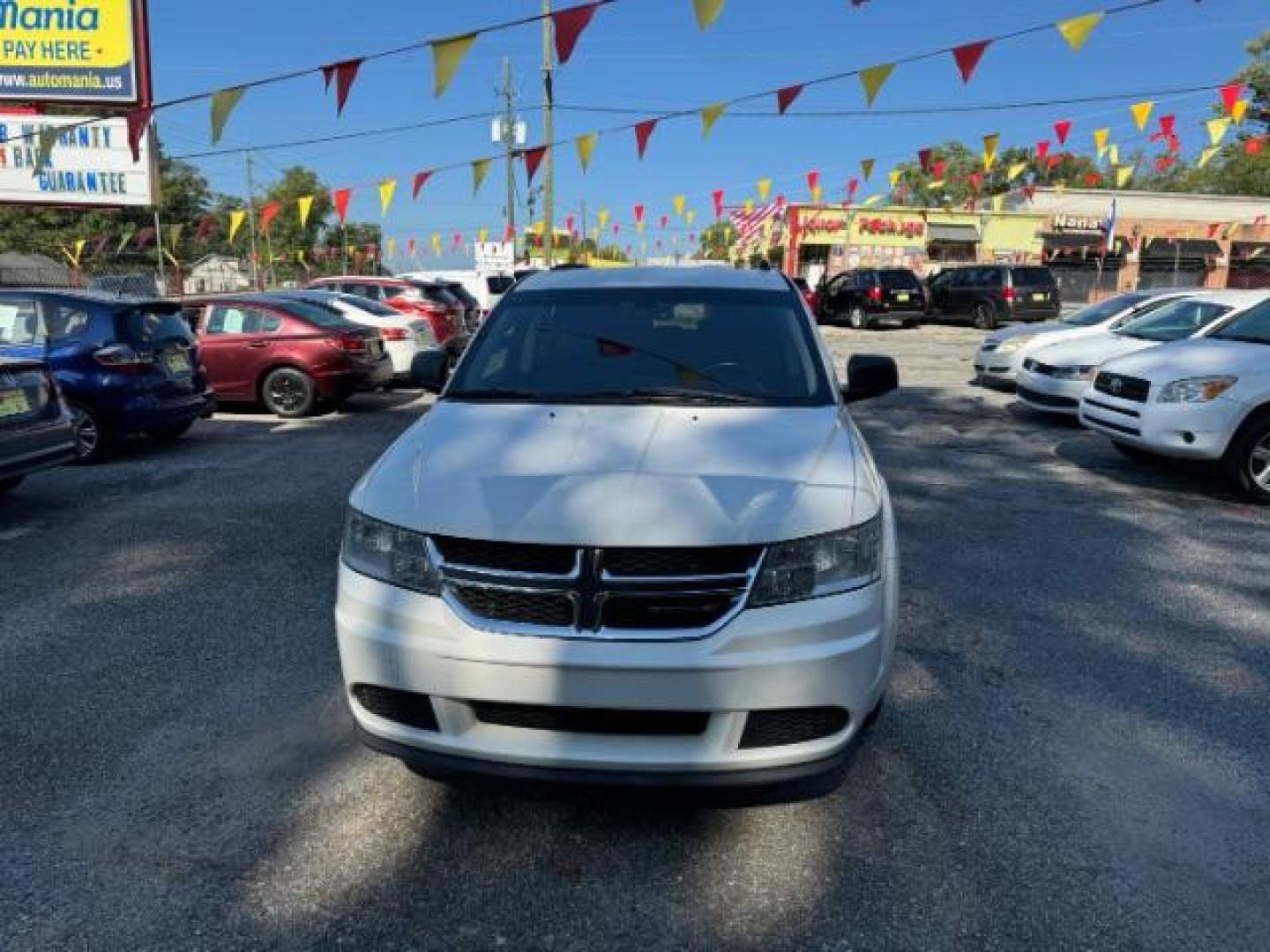 2014 WHITE Dodge Journey SE (3C4PDCAB5ET) with an 2.4L L4 DOHC 16V engine, 4-Speed Automatic transmission, located at 1806 Veterans Memorial Hwy SW, Austell, GA, 30168, (770) 944-9558, 33.817959, -84.606987 - Photo#1