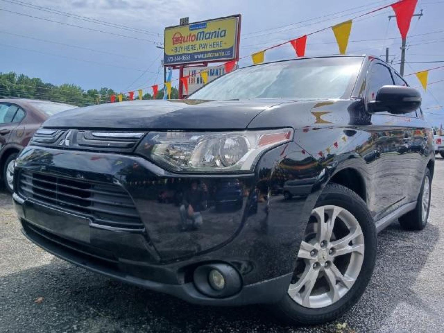 2014 BLACK Mitsubishi Outlander SPORT UTILITY 4-DR (JA4AD3A36EZ) with an 2.4L L4 DOHC 16V engine, 6-Speed Automatic transmission, located at 1806 Veterans Memorial Hwy SW, Austell, GA, 30168, (770) 944-9558, 33.817959, -84.606987 - Photo#2