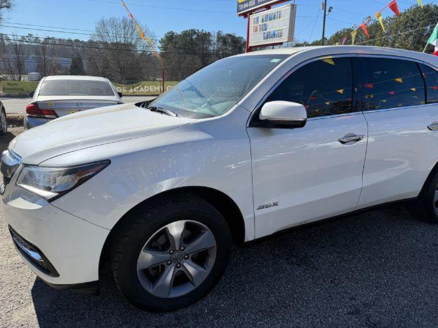 2014 White Acura MDX 6-Spd AT (5FRYD3H22EB) with an 3.5L V6 SOHC 24V engine, 6-Speed Automatic transmission, located at 1806 Veterans Memorial Hwy SW, Austell, GA, 30168, (770) 944-9558, 33.817959, -84.606987 - Photo#1