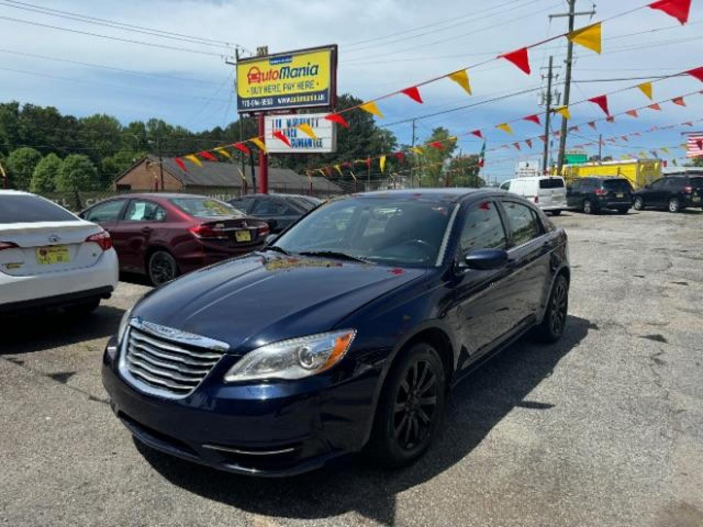 2013 Blue Chrysler 200 Touring (1C3CCBBB2DN) with an 2.4L L4 DOHC 16V engine, 6-Speed Automatic transmission, located at 1806 Veterans Memorial Hwy SW, Austell, GA, 30168, (770) 944-9558, 33.817959, -84.606987 - Photo#0