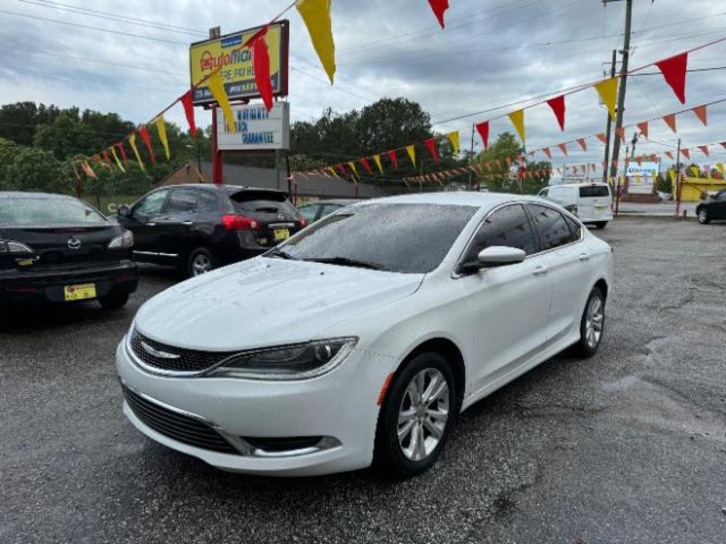 2015 White Chrysler 200 Limited (1C3CCCAB4FN) with an 2.4L L4 DOHC 16V engine, 9-Speed Automatic transmission, located at 1806 Veterans Memorial Hwy SW, Austell, GA, 30168, (770) 944-9558, 33.817959, -84.606987 - Photo#0