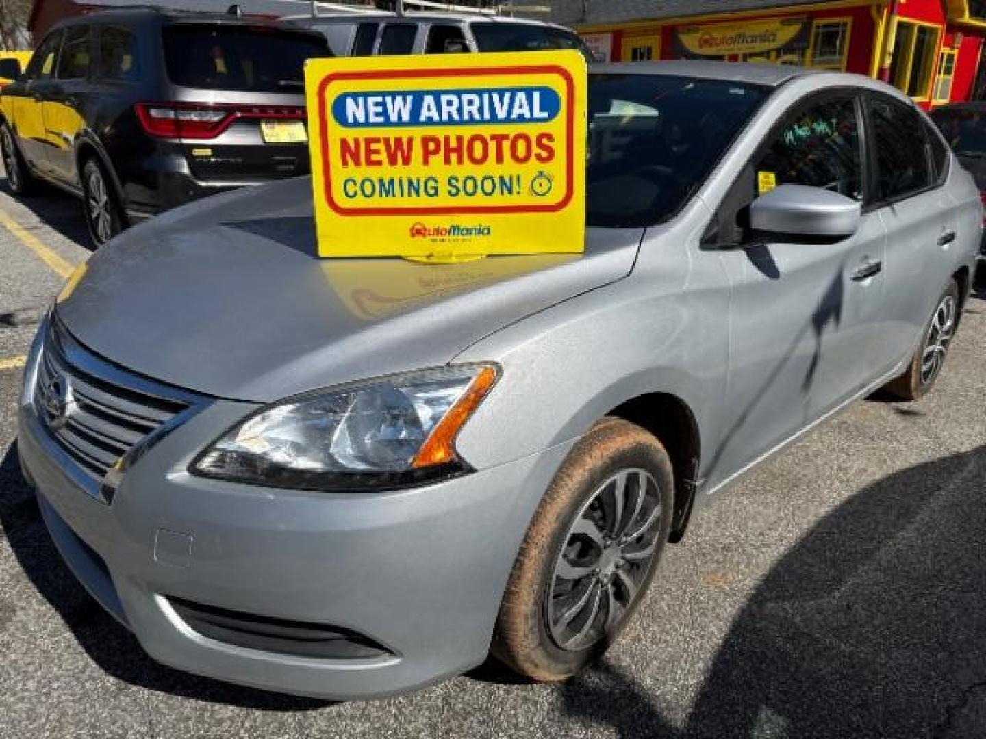 2014 Silver Nissan Sentra S CVT (3N1AB7AP6EL) with an 1.8L L4 SFI DOHC 16 engine, Continuously Variabl transmission, located at 1806 Veterans Memorial Hwy SW, Austell, GA, 30168, (770) 944-9558, 33.817959, -84.606987 - Photo#0