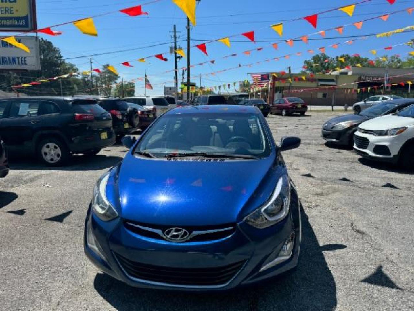 2015 Blue Hyundai Elantra SE 6AT (5NPDH4AE7FH) with an 1.8L L4 DOHC 16V engine, 6-Speed Automatic transmission, located at 1806 Veterans Memorial Hwy SW, Austell, GA, 30168, (770) 944-9558, 33.817959, -84.606987 - Photo#1