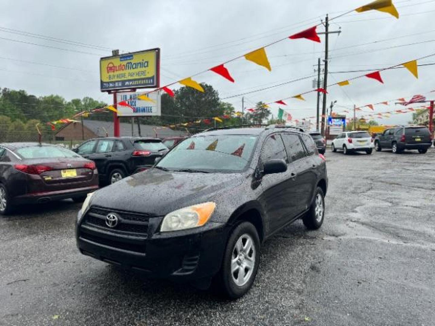 2012 Black Toyota RAV4 Base I4 2WD (2T3ZF4DV0CW) with an 2.4L L4 DOHC 16V engine, 4-Speed Automatic transmission, located at 1806 Veterans Memorial Hwy SW, Austell, GA, 30168, (770) 944-9558, 33.817959, -84.606987 - Photo#0