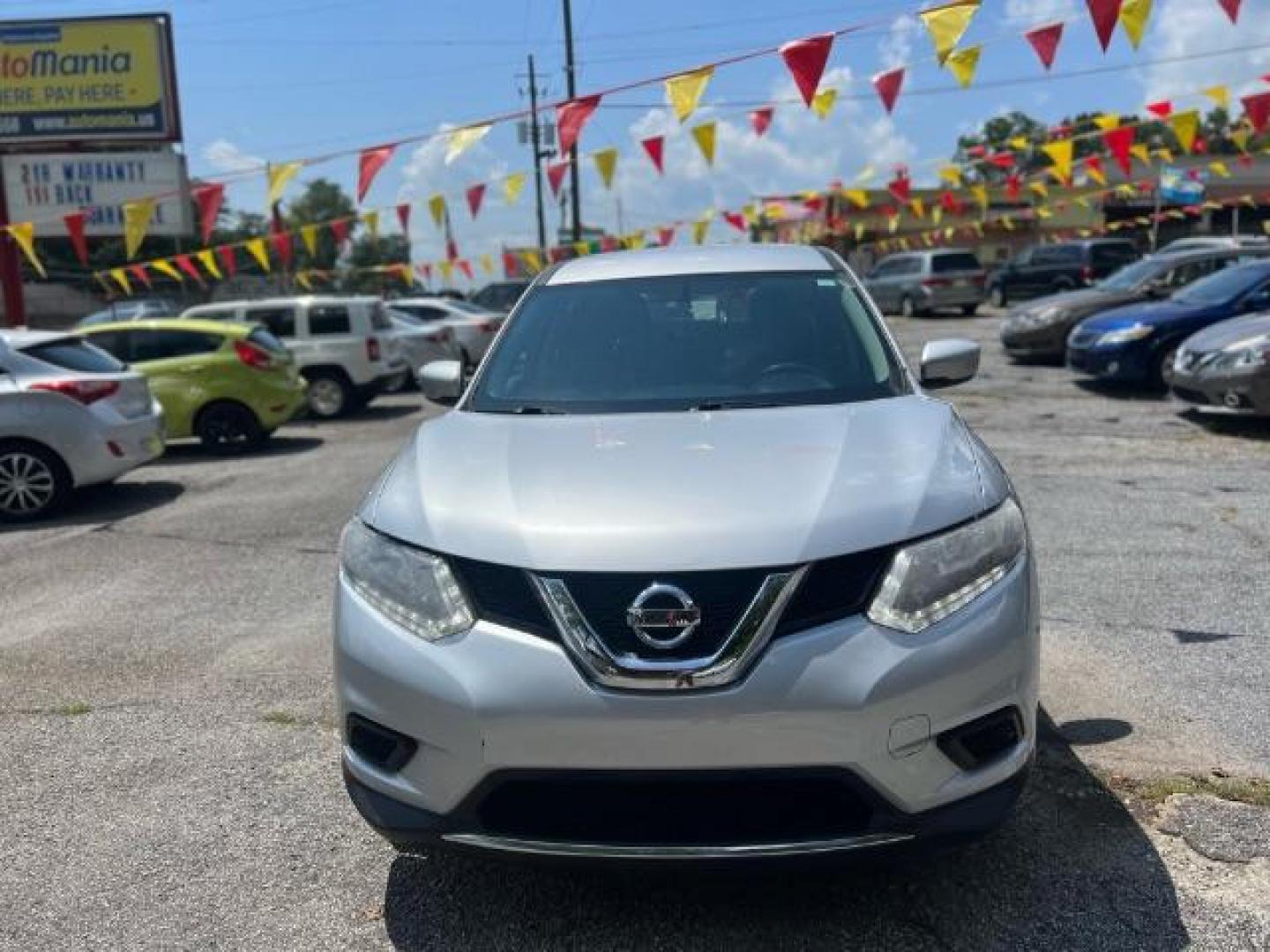 2016 Silver Nissan Rogue S AWD (KNMAT2MV6GP) with an 2.5L L4 DOHC 16V engine, Continuously Variabl transmission, located at 1806 Veterans Memorial Hwy SW, Austell, GA, 30168, (770) 944-9558, 33.817959, -84.606987 - Photo#1