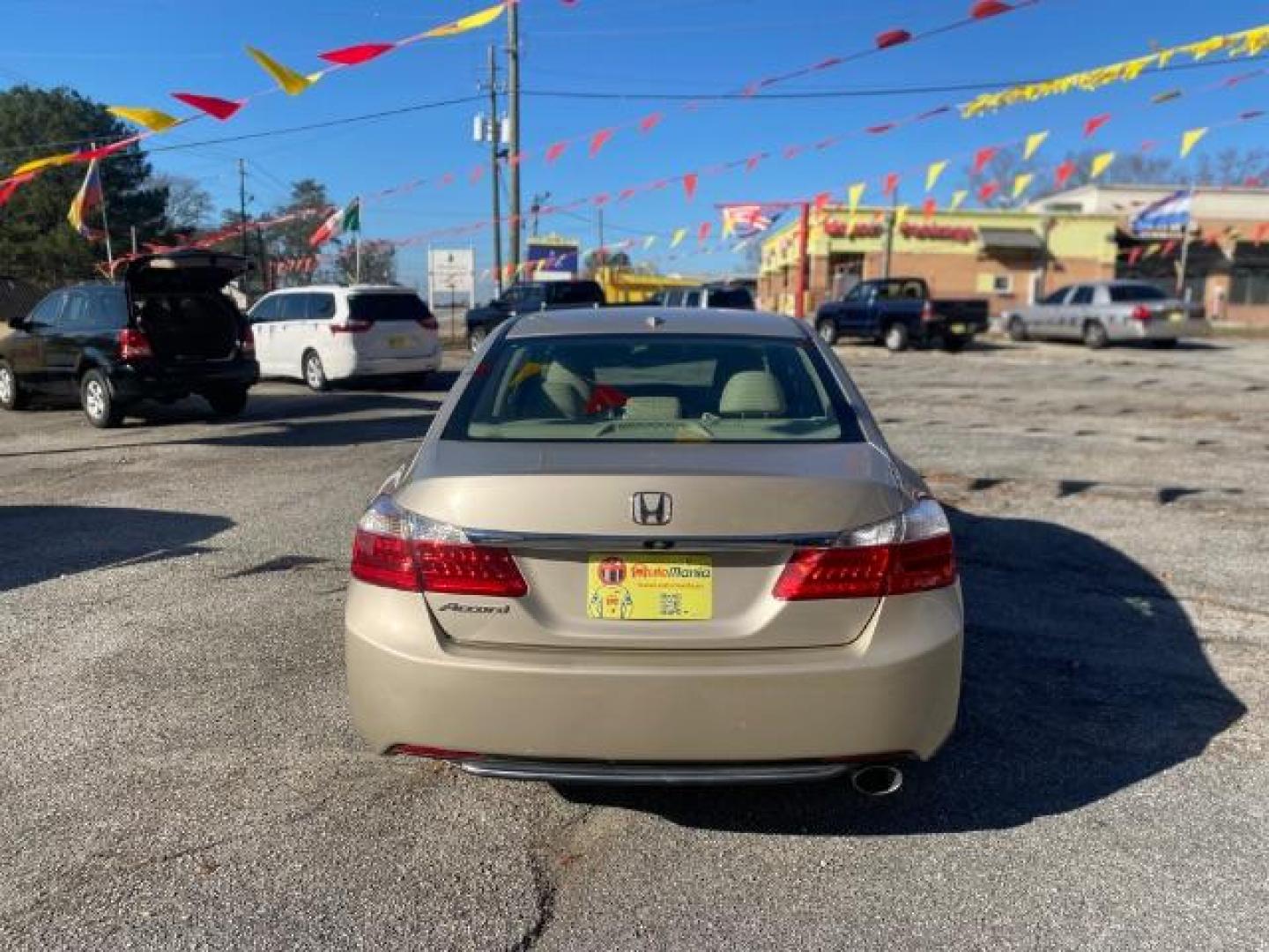 2014 Gold Honda Accord EX-L Sedan CVT (1HGCR2F88EA) with an 2.4L L4 DOHC 16V engine, Continuously Variable Transmission transmission, located at 1806 Veterans Memorial Hwy SW, Austell, GA, 30168, (770) 944-9558, 33.817959, -84.606987 - Photo#5