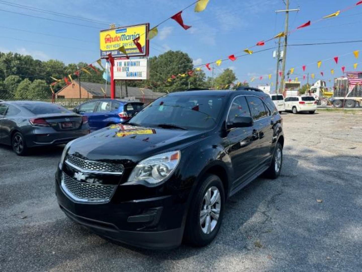 2014 Black Chevrolet Equinox 1LT 2WD (2GNALBEK9E1) with an 2.4L L4 DOHC 16V FFV engine, 6-Speed Automatic transmission, located at 1806 Veterans Memorial Hwy SW, Austell, GA, 30168, (770) 944-9558, 33.817959, -84.606987 - Photo#0