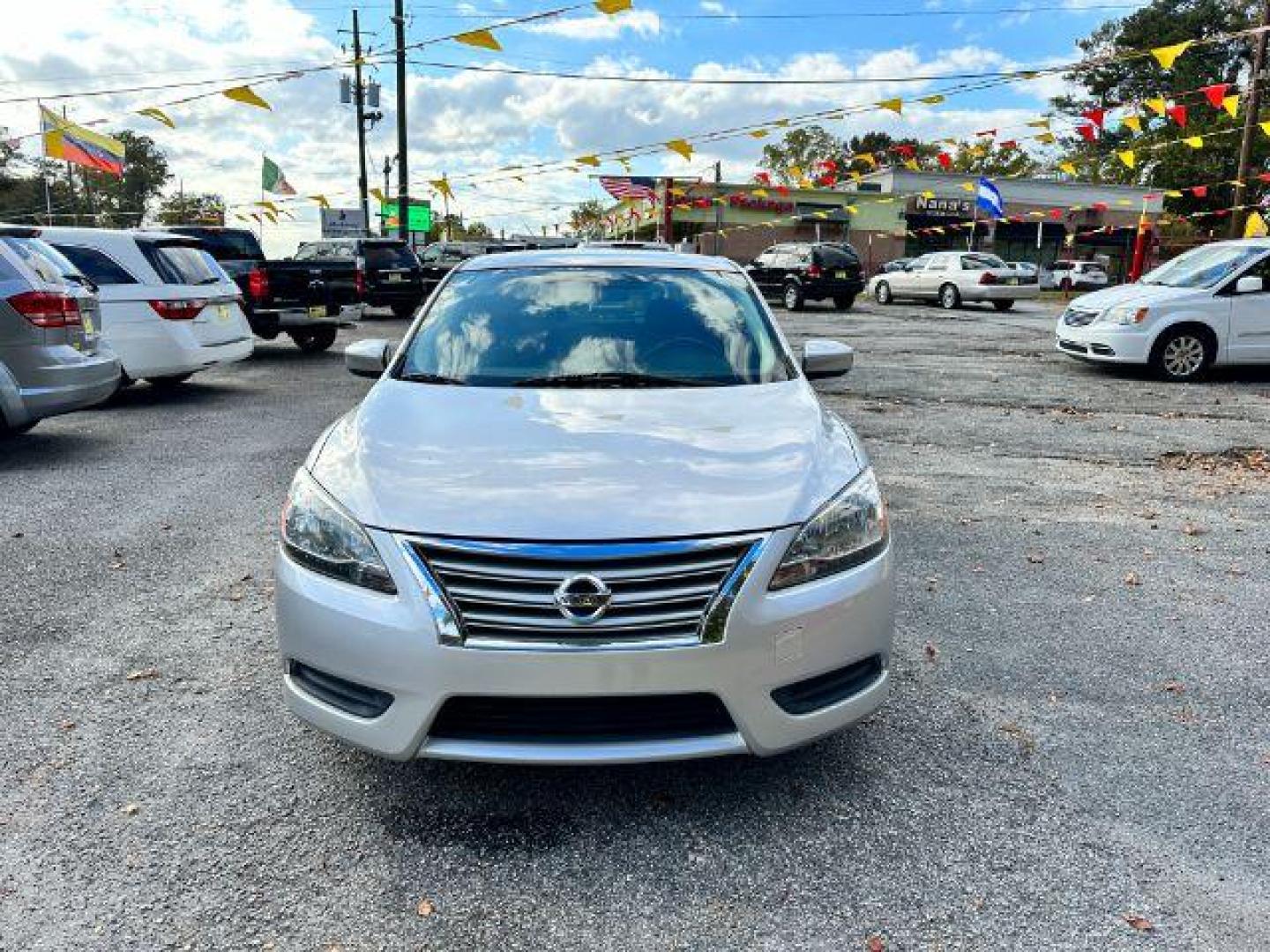 2015 Silver Nissan Sentra S CVT (3N1AB7AP1FY) with an 1.8L L4 SFI DOHC 16 engine, Continuously Variable Transmission transmission, located at 1806 Veterans Memorial Hwy SW, Austell, GA, 30168, (770) 944-9558, 33.817959, -84.606987 - Photo#1