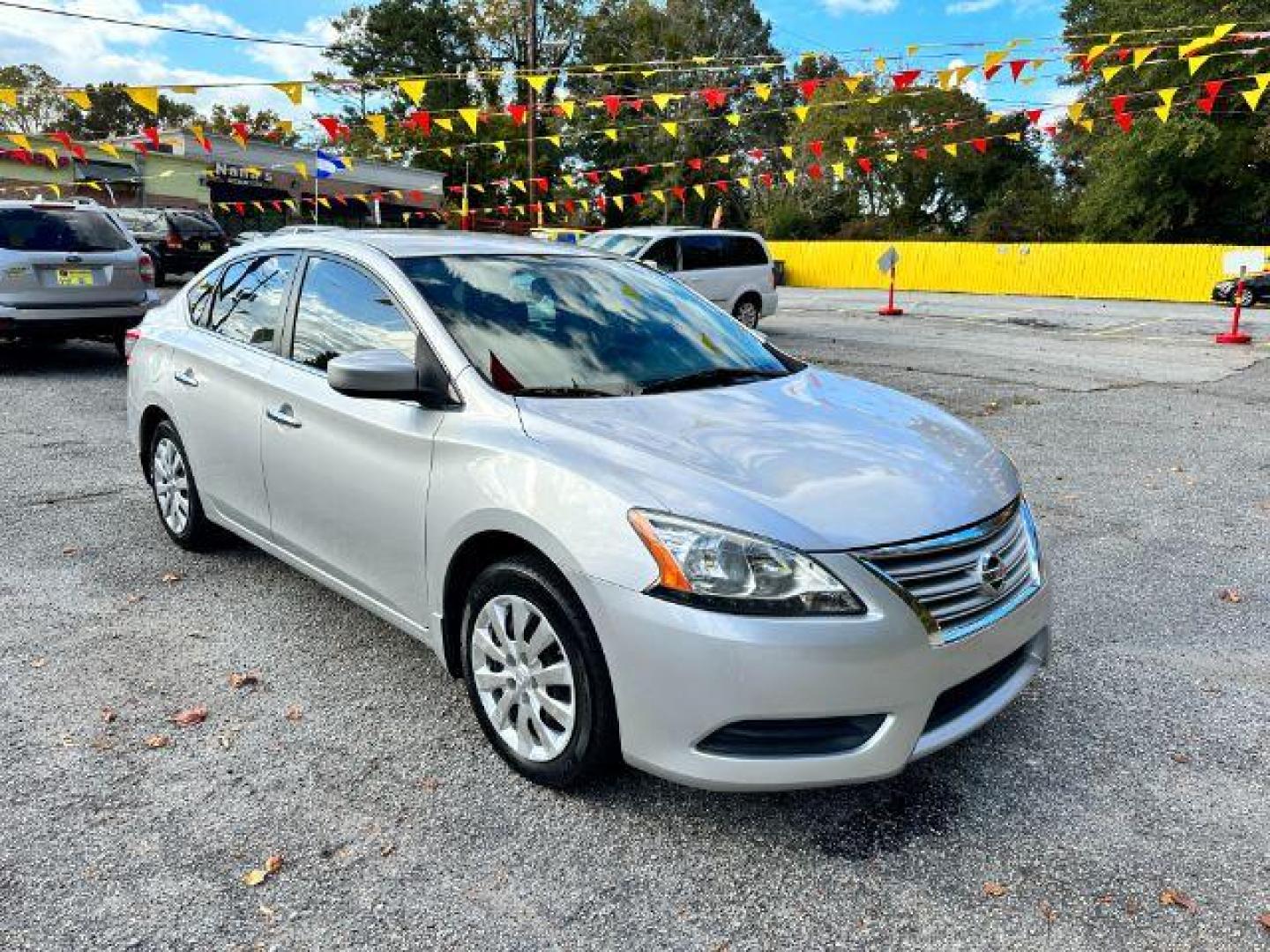 2015 Silver Nissan Sentra S CVT (3N1AB7AP1FY) with an 1.8L L4 SFI DOHC 16 engine, Continuously Variable Transmission transmission, located at 1806 Veterans Memorial Hwy SW, Austell, GA, 30168, (770) 944-9558, 33.817959, -84.606987 - Photo#2