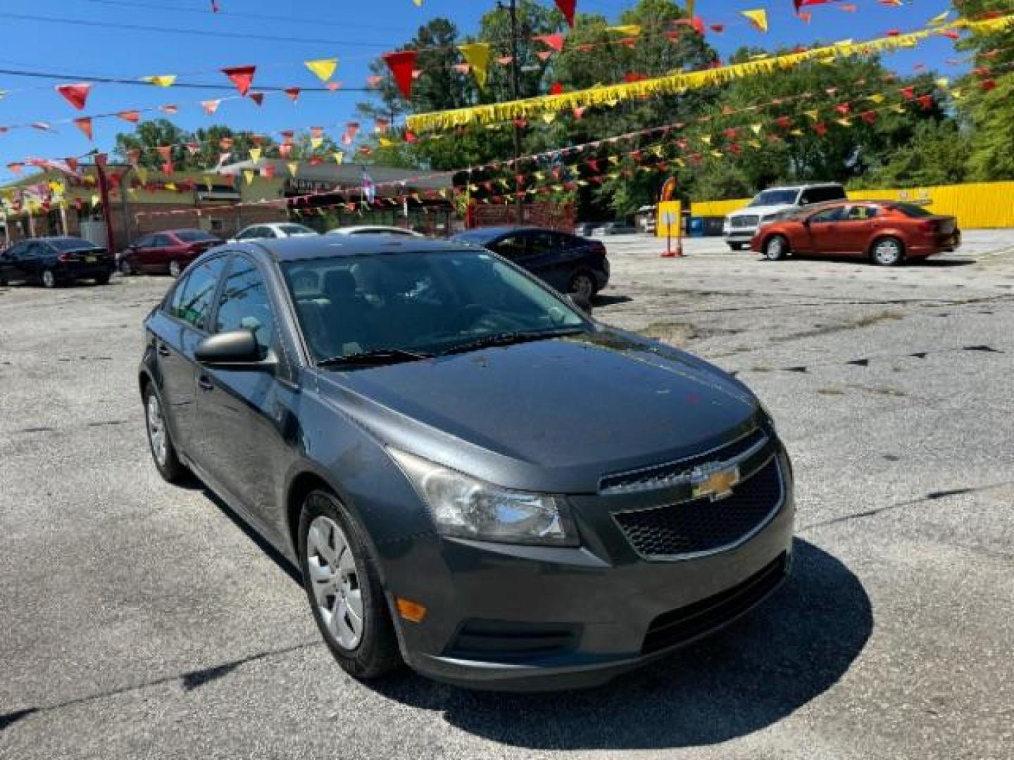 2013 Gray Chevrolet Cruze LS Auto (1G1PA5SH8D7) with an 1.8L L4 DOHC 16V FFV engine, 6-Speed Automatic transmission, located at 1806 Veterans Memorial Hwy SW, Austell, GA, 30168, (770) 944-9558, 33.817959, -84.606987 - Photo#2