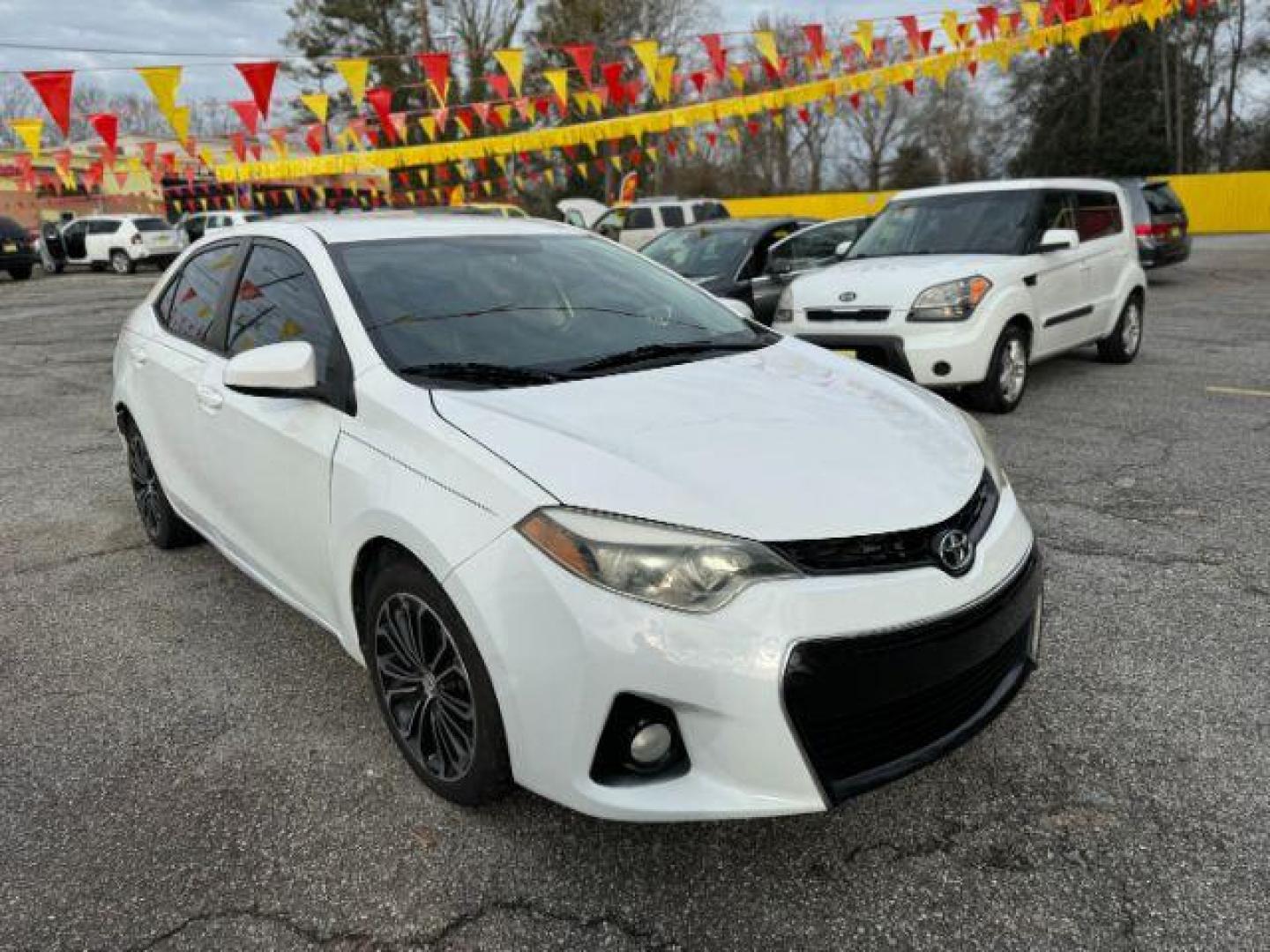 2015 White Toyota Corolla S Plus CVT (2T1BURHE7FC) with an 1.8L L4 DOHC 16V engine, Continuously Variable Transmission transmission, located at 1806 Veterans Memorial Hwy SW, Austell, GA, 30168, (770) 944-9558, 33.817959, -84.606987 - Photo#2