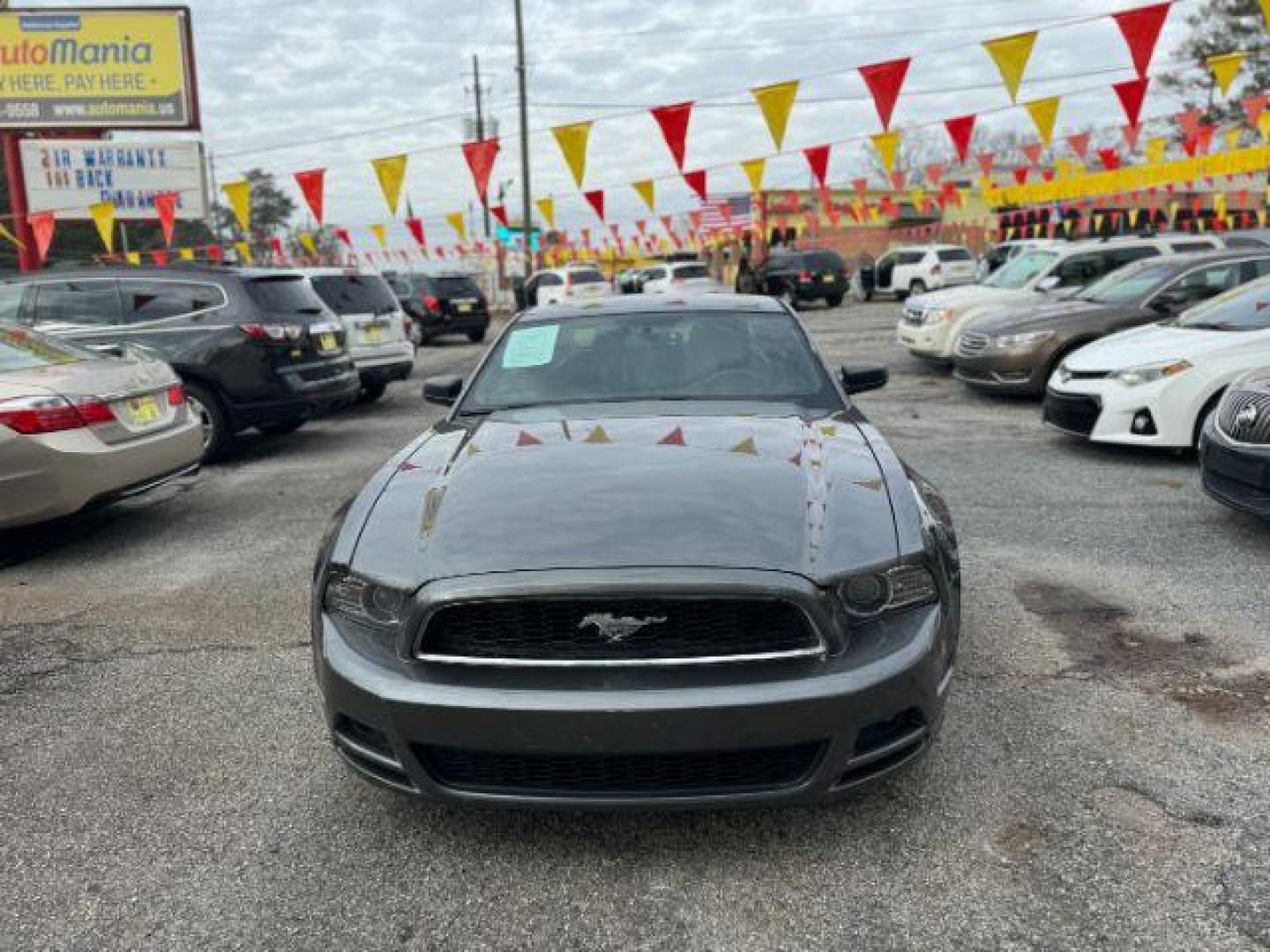 2014 Gray Ford Mustang V6 Coupe (1ZVBP8AM5E5) with an 3.7L V6 DOHC 24V engine, located at 1806 Veterans Memorial Hwy SW, Austell, GA, 30168, (770) 944-9558, 33.817959, -84.606987 - Photo#1