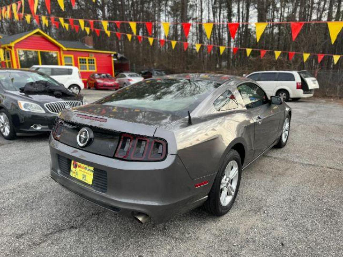 2014 Gray Ford Mustang V6 Coupe (1ZVBP8AM5E5) with an 3.7L V6 DOHC 24V engine, located at 1806 Veterans Memorial Hwy SW, Austell, GA, 30168, (770) 944-9558, 33.817959, -84.606987 - Photo#3