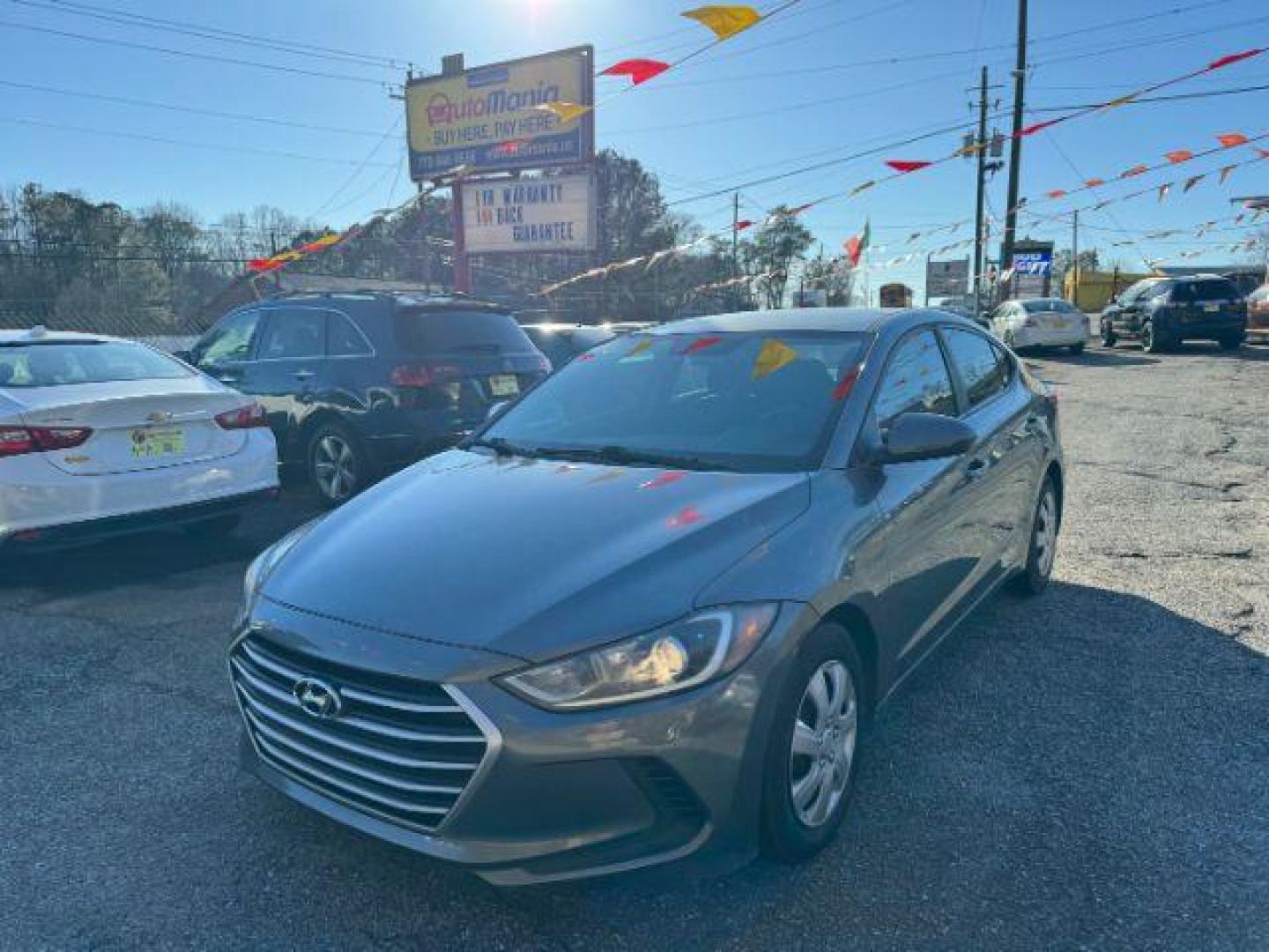 2018 Gray Hyundai Elantra SE 6AT (5NPD74LF8JH) with an 2.0 engine, 6-Speed Automatic transmission, located at 1806 Veterans Memorial Hwy SW, Austell, GA, 30168, (770) 944-9558, 33.817959, -84.606987 - Photo#0