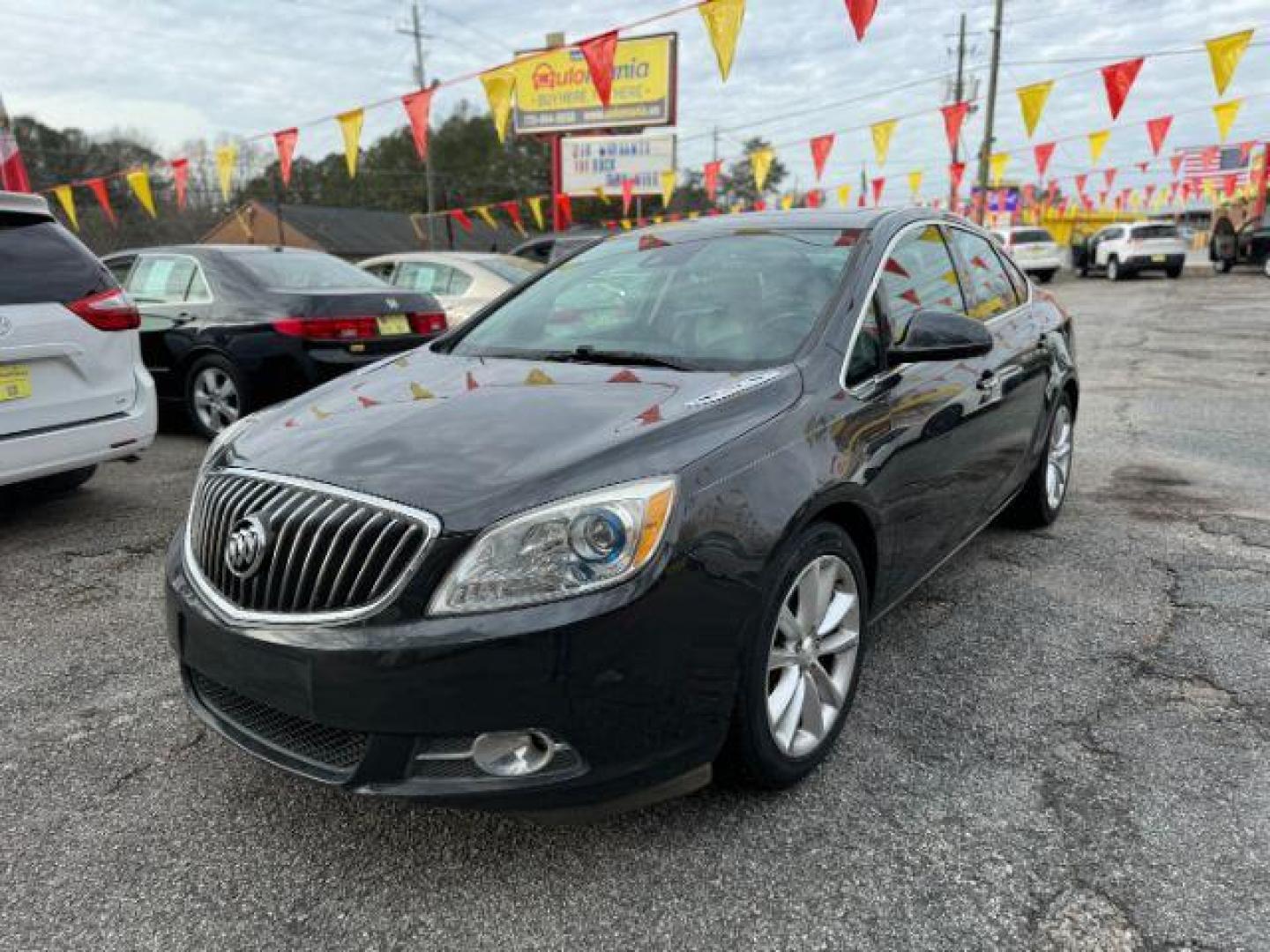 2015 Gray Buick Verano Leather (1G4PS5SK9F4) with an 2.4L L4 DOHC 16V FFV engine, 6-Speed Automatic transmission, located at 1806 Veterans Memorial Hwy SW, Austell, GA, 30168, (770) 944-9558, 33.817959, -84.606987 - Photo#1