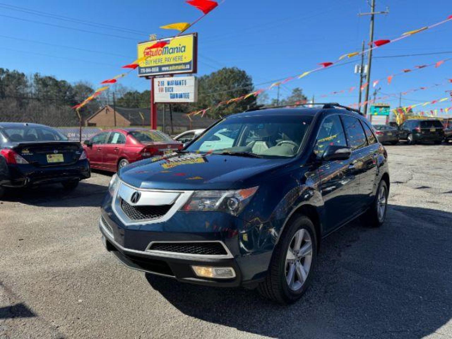 2013 Blue Acura MDX 6-Spd AT w/Tech Package (2HNYD2H37DH) with an 3.7L V6 SOHC 24V engine, 6-Speed Automatic transmission, located at 1806 Veterans Memorial Hwy SW, Austell, GA, 30168, (770) 944-9558, 33.817959, -84.606987 - Photo#0