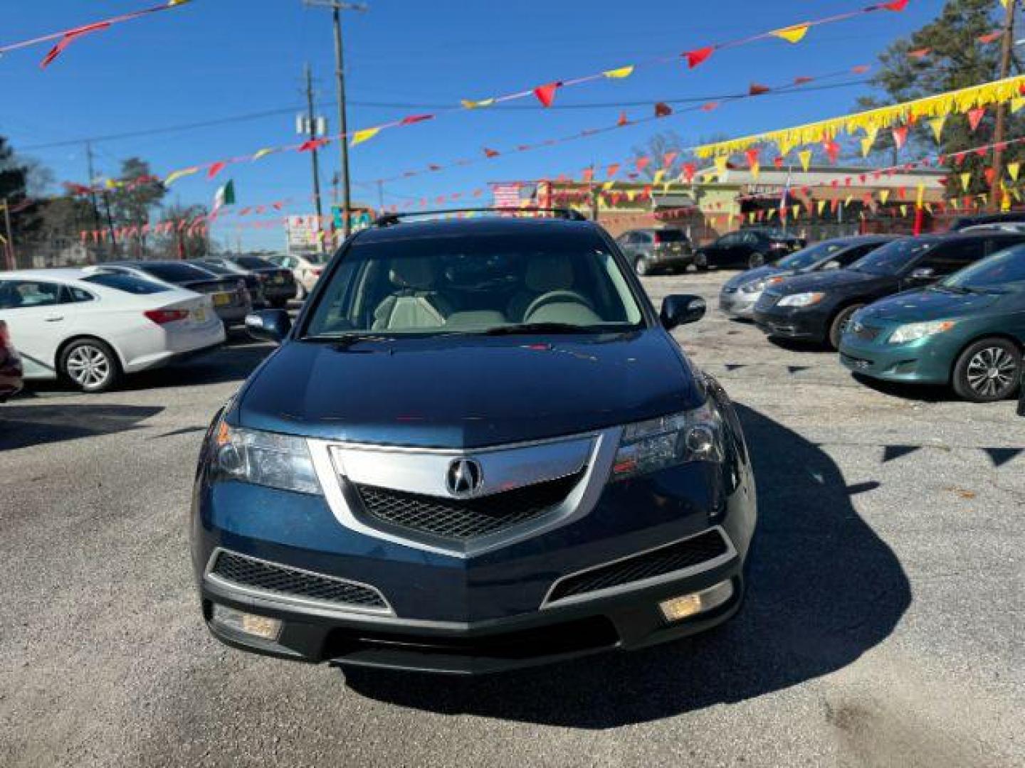 2013 Blue Acura MDX 6-Spd AT w/Tech Package (2HNYD2H37DH) with an 3.7L V6 SOHC 24V engine, 6-Speed Automatic transmission, located at 1806 Veterans Memorial Hwy SW, Austell, GA, 30168, (770) 944-9558, 33.817959, -84.606987 - Photo#1