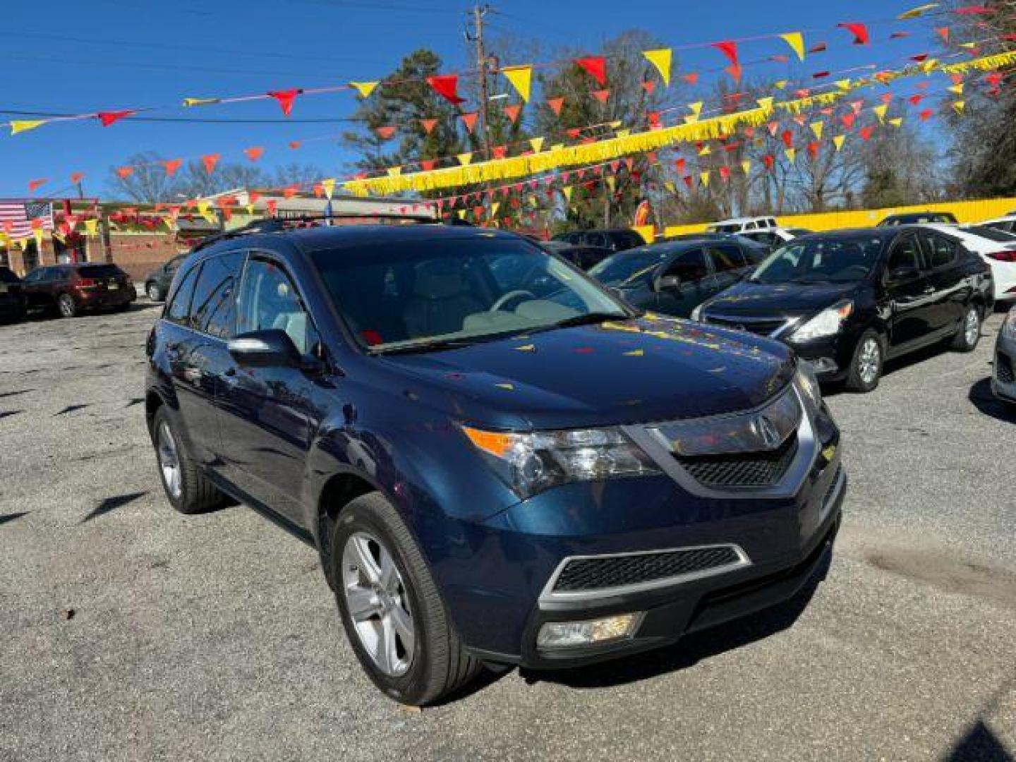 2013 Blue Acura MDX 6-Spd AT w/Tech Package (2HNYD2H37DH) with an 3.7L V6 SOHC 24V engine, 6-Speed Automatic transmission, located at 1806 Veterans Memorial Hwy SW, Austell, GA, 30168, (770) 944-9558, 33.817959, -84.606987 - Photo#2