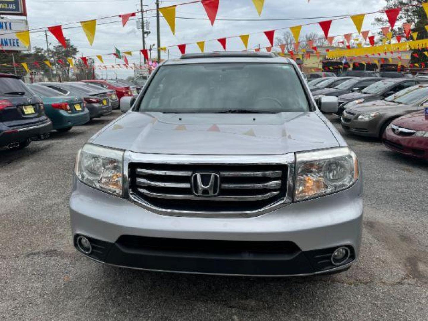 2014 Silver Honda Pilot EX-L 2WD 5-Spd AT with Navigation (5FNYF3H79EB) with an 3.5L V6 SOHC 24V engine, 5-Speed Automatic transmission, located at 1806 Veterans Memorial Hwy SW, Austell, GA, 30168, (770) 944-9558, 33.817959, -84.606987 - Photo#1