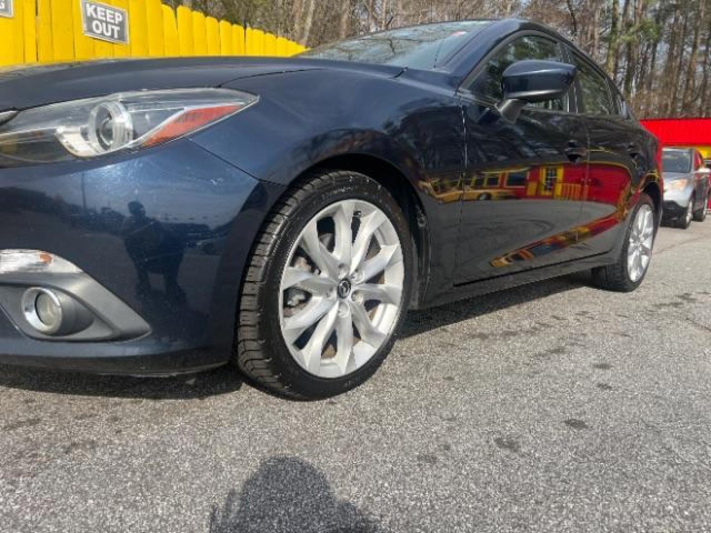 2014 Blue Mazda MAZDA3 s Touring AT 4-Door (JM1BM1V37E1) with an 2.5L L4 DOHC 16V engine, 6-Speed Automatic transmission, located at 1806 Veterans Memorial Hwy SW, Austell, GA, 30168, (770) 944-9558, 33.817959, -84.606987 - Photo#1