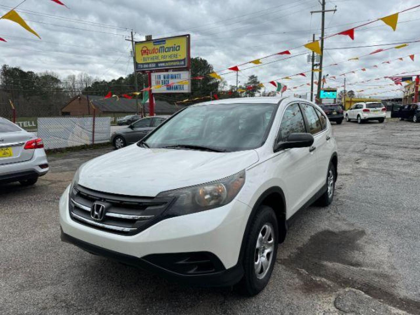 2014 White Honda CR-V LX 2WD 5-Speed AT (5J6RM3H38EL) with an 2.4L L4 DOHC 16V engine, 5-Speed Automatic transmission, located at 1806 Veterans Memorial Hwy SW, Austell, GA, 30168, (770) 944-9558, 33.817959, -84.606987 - Photo#1