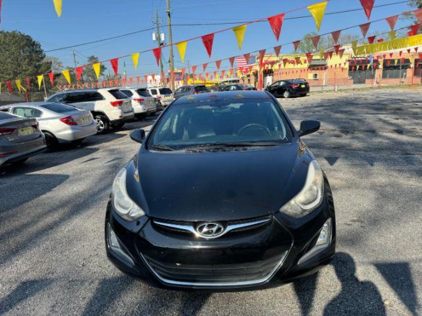 2015 Black Hyundai Elantra SE 6AT (KMHDH4AE0FU) with an 1.8L L4 DOHC 16V engine, 6-Speed Automatic transmission, located at 1806 Veterans Memorial Hwy SW, Austell, GA, 30168, (770) 944-9558, 33.817959, -84.606987 - Photo#0