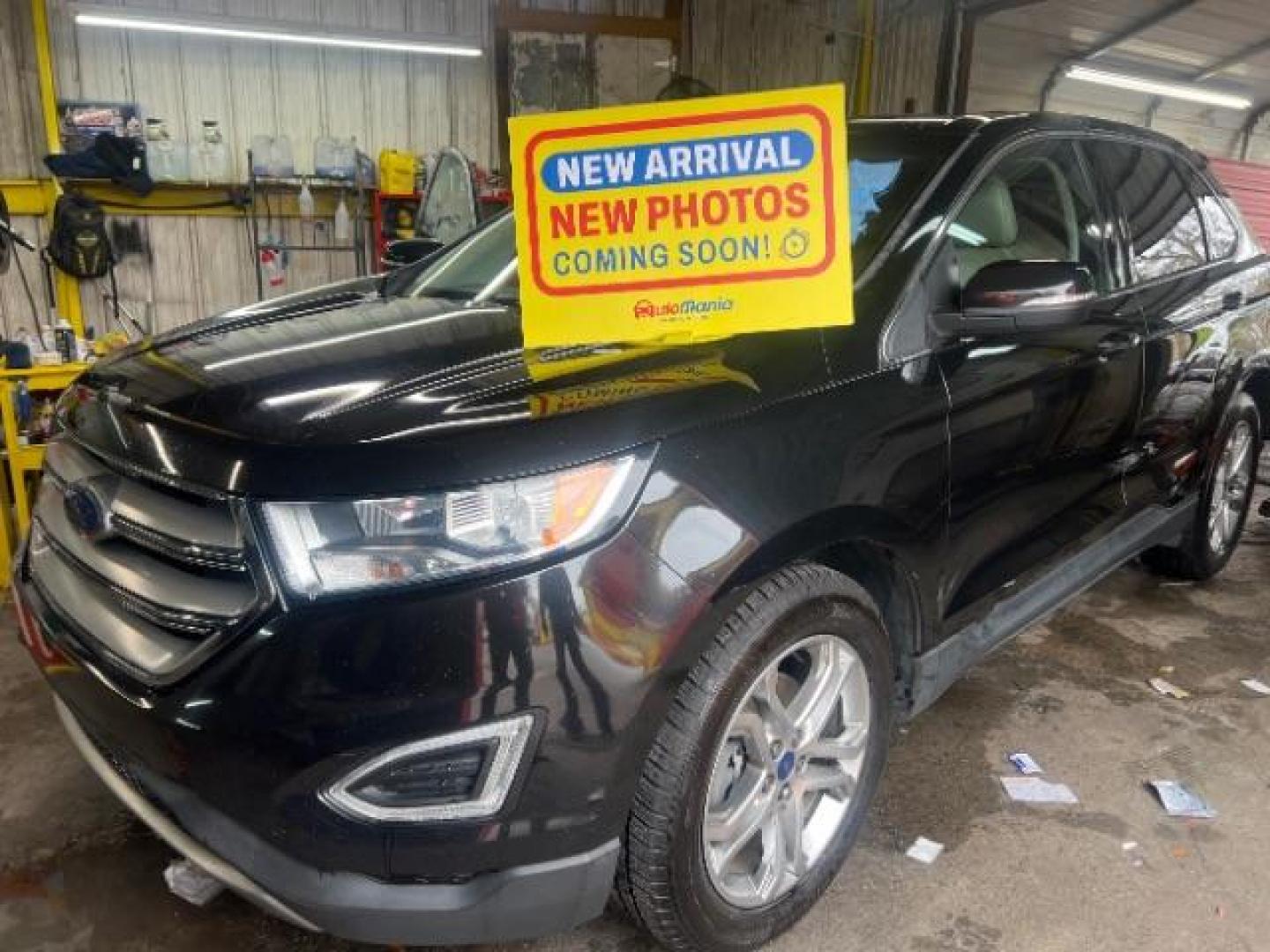 2015 Black Ford Edge Titanium (2FMTK3K95FB) with an 2.0L L4 DOHC 16V engine, 6-Speed Automatic transmission, located at 1806 Veterans Memorial Hwy SW, Austell, GA, 30168, (770) 944-9558, 33.817959, -84.606987 - Photo#0