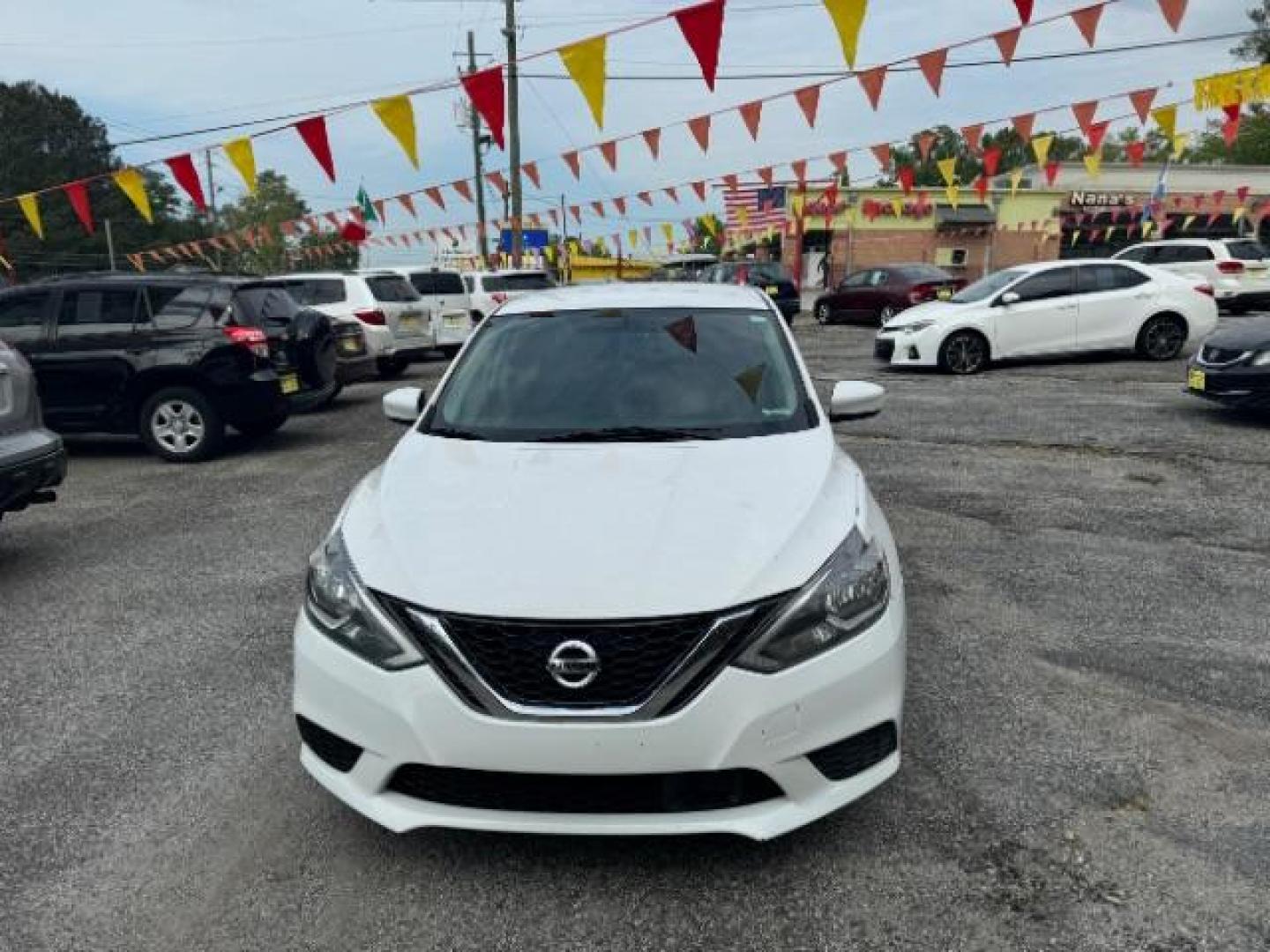 2018 White Nissan Sentra S CVT (3N1AB7AP5JL) with an 1.8L L4 SFI DOHC 16V engine, Continuously Variable Transmission transmission, located at 1806 Veterans Memorial Hwy SW, Austell, GA, 30168, (770) 944-9558, 33.817959, -84.606987 - Photo#1