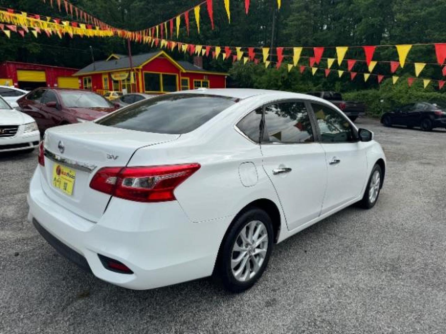 2018 White Nissan Sentra S CVT (3N1AB7AP5JL) with an 1.8L L4 SFI DOHC 16V engine, Continuously Variable Transmission transmission, located at 1806 Veterans Memorial Hwy SW, Austell, GA, 30168, (770) 944-9558, 33.817959, -84.606987 - Photo#3