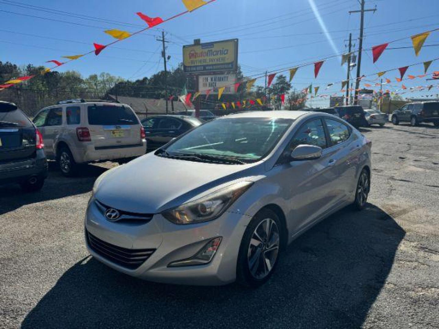 2016 Silver Hyundai Elantra Limited (KMHDH4AE7GU) with an 1.8L L4 DOHC 16V engine, 6-Speed Automatic transmission, located at 1806 Veterans Memorial Hwy SW, Austell, GA, 30168, (770) 944-9558, 33.817959, -84.606987 - Photo#0