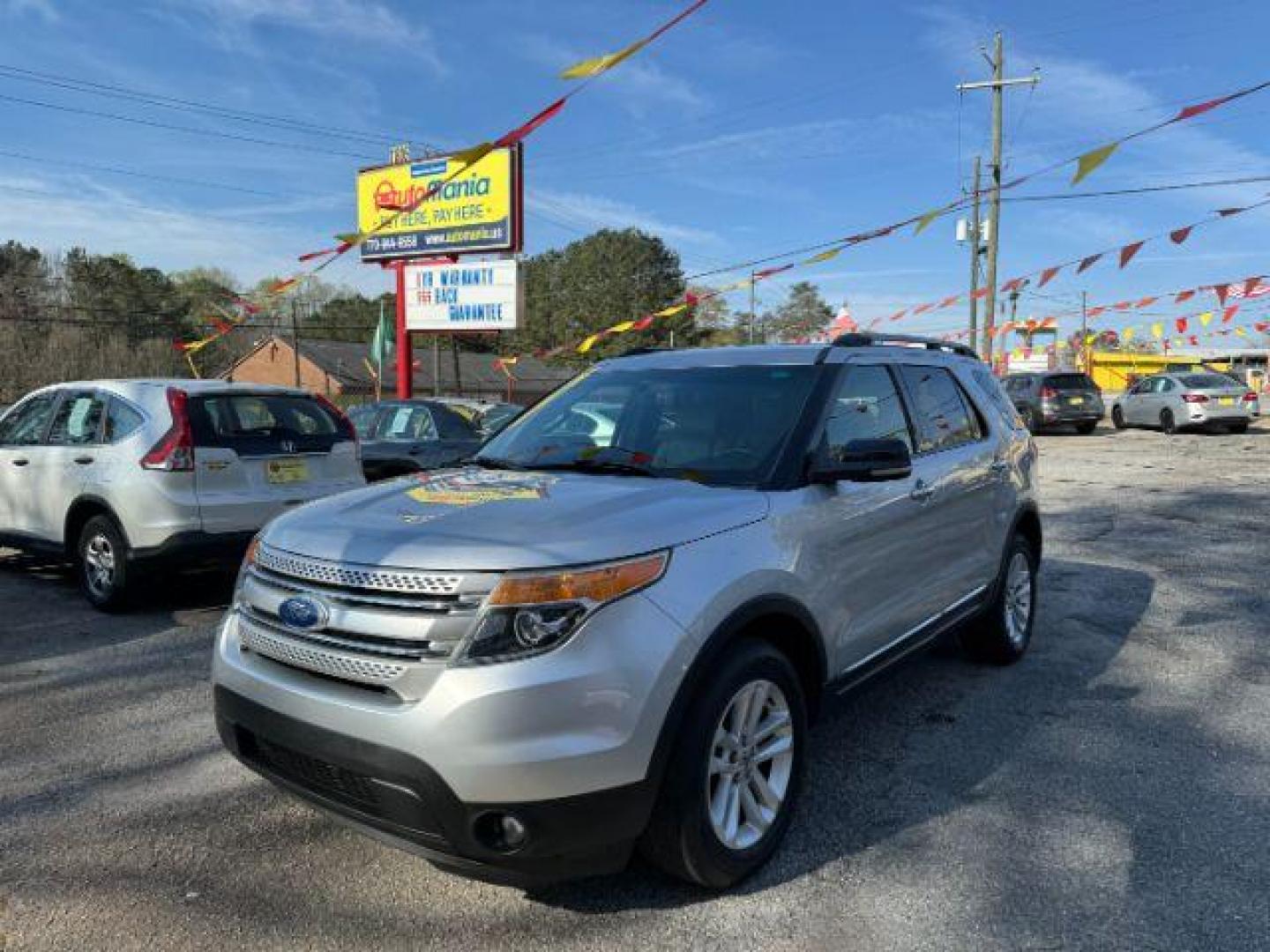 2011 Silver Ford Explorer XLT 4WD (1FMHK8D83BG) with an 3.5L V6 DOHC 24V engine, 6-Speed Automatic transmission, located at 1806 Veterans Memorial Hwy SW, Austell, GA, 30168, (770) 944-9558, 33.817959, -84.606987 - Photo#0