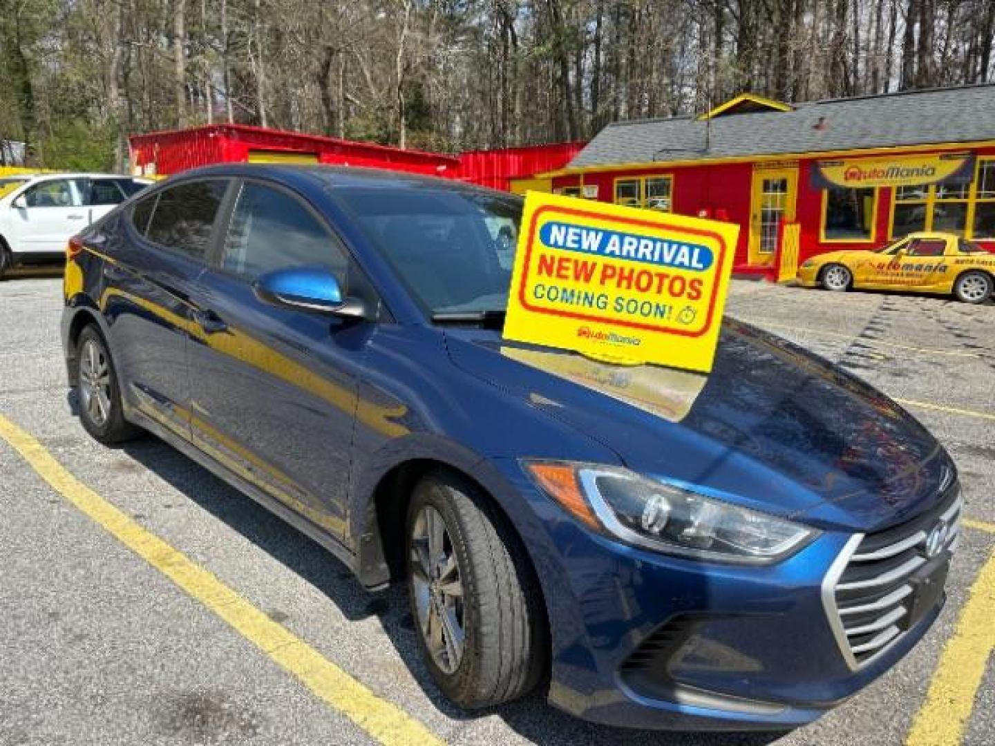 2018 Blue Hyundai Elantra Limited (5NPD84LF6JH) with an 1.8L L4 DOHC 16V engine, 6-Speed Automatic transmission, located at 1806 Veterans Memorial Hwy SW, Austell, GA, 30168, (770) 944-9558, 33.817959, -84.606987 - Photo#0