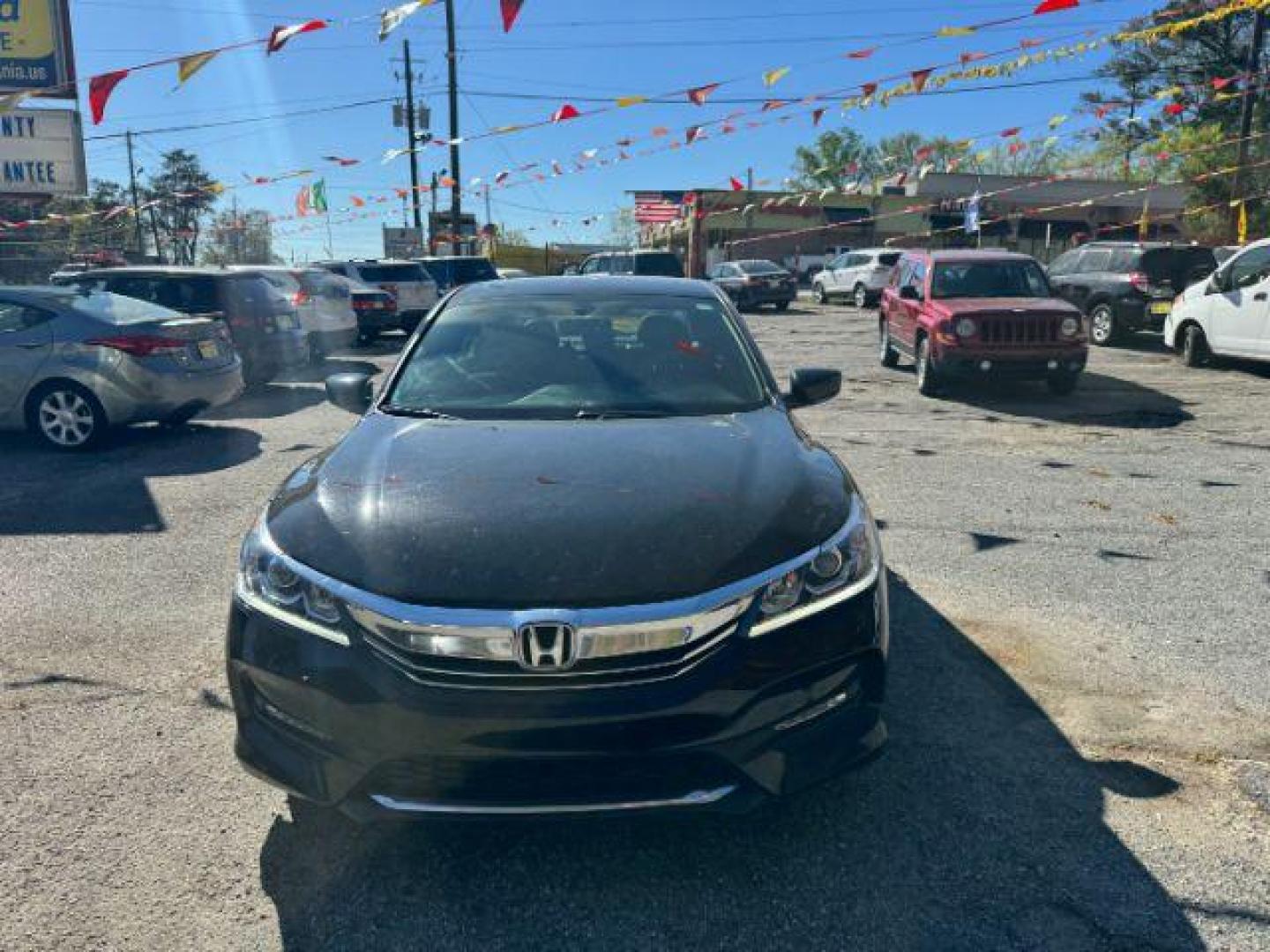 2016 Black Honda Accord Sport Sedan CVT (1HGCR2F50GA) with an 2.4L L4 DOHC 16V engine, Continuously Variable Transmission transmission, located at 1806 Veterans Memorial Hwy SW, Austell, GA, 30168, (770) 944-9558, 33.817959, -84.606987 - Photo#1