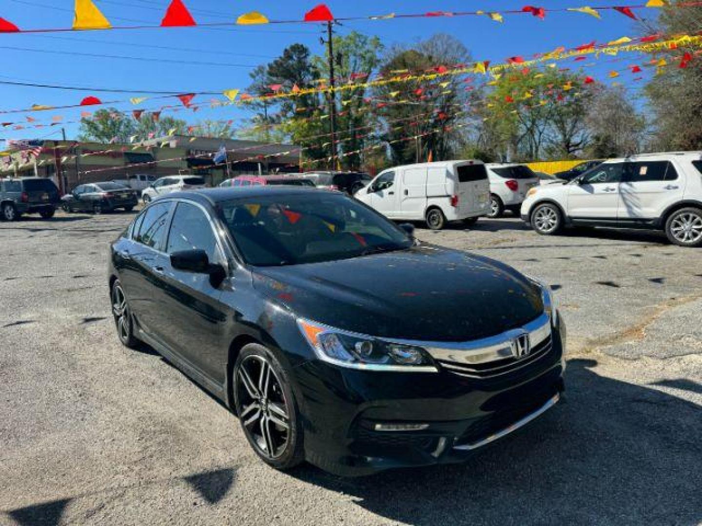 2016 Black Honda Accord Sport Sedan CVT (1HGCR2F50GA) with an 2.4L L4 DOHC 16V engine, Continuously Variable Transmission transmission, located at 1806 Veterans Memorial Hwy SW, Austell, GA, 30168, (770) 944-9558, 33.817959, -84.606987 - Photo#2