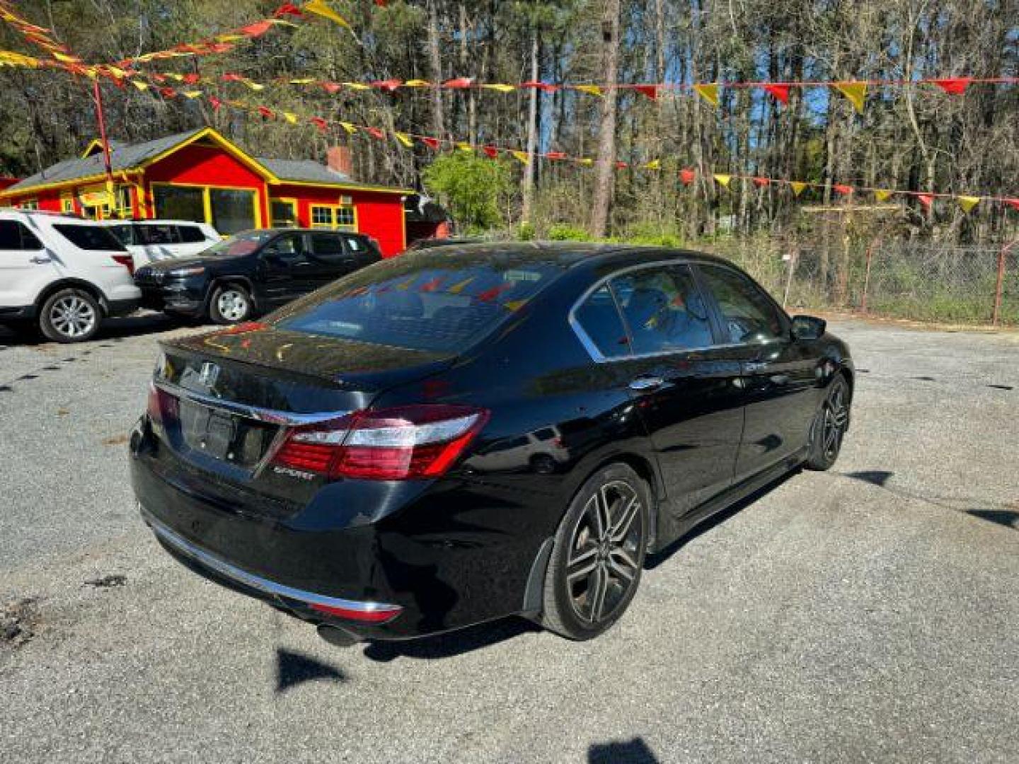 2016 Black Honda Accord Sport Sedan CVT (1HGCR2F50GA) with an 2.4L L4 DOHC 16V engine, Continuously Variable Transmission transmission, located at 1806 Veterans Memorial Hwy SW, Austell, GA, 30168, (770) 944-9558, 33.817959, -84.606987 - Photo#3