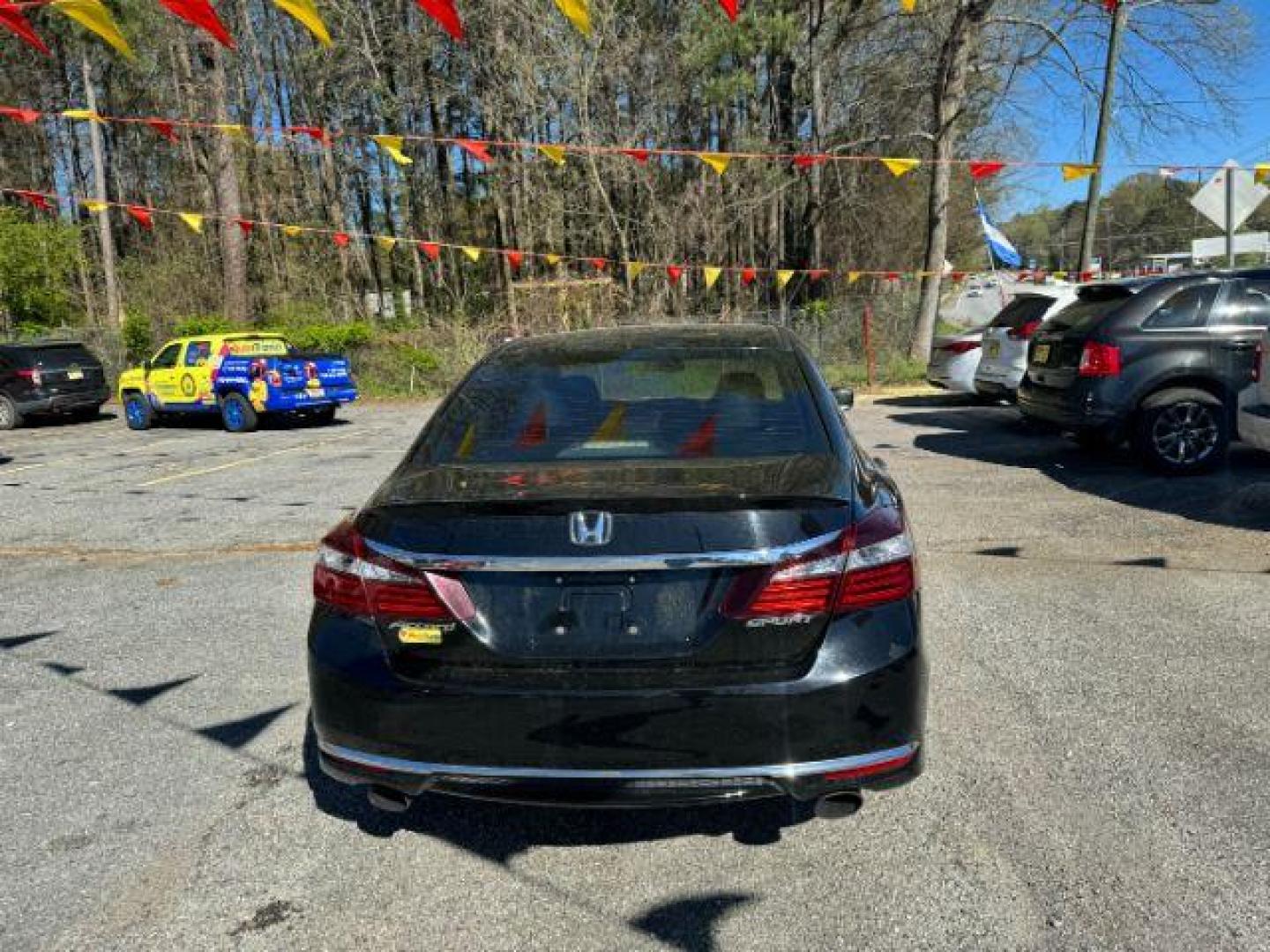 2016 Black Honda Accord Sport Sedan CVT (1HGCR2F50GA) with an 2.4L L4 DOHC 16V engine, Continuously Variable Transmission transmission, located at 1806 Veterans Memorial Hwy SW, Austell, GA, 30168, (770) 944-9558, 33.817959, -84.606987 - Photo#4