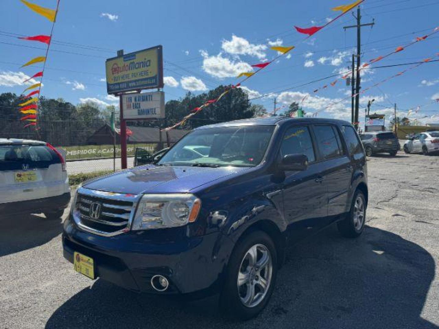 2015 BLUE Honda Pilot EX-L 2WD 5-Spd AT (5FNYF3H55FB) with an 3.5L V6 SOHC 24V engine, 5-Speed Automatic transmission, located at 1806 Veterans Memorial Hwy SW, Austell, GA, 30168, (770) 944-9558, 33.817959, -84.606987 - Photo#0