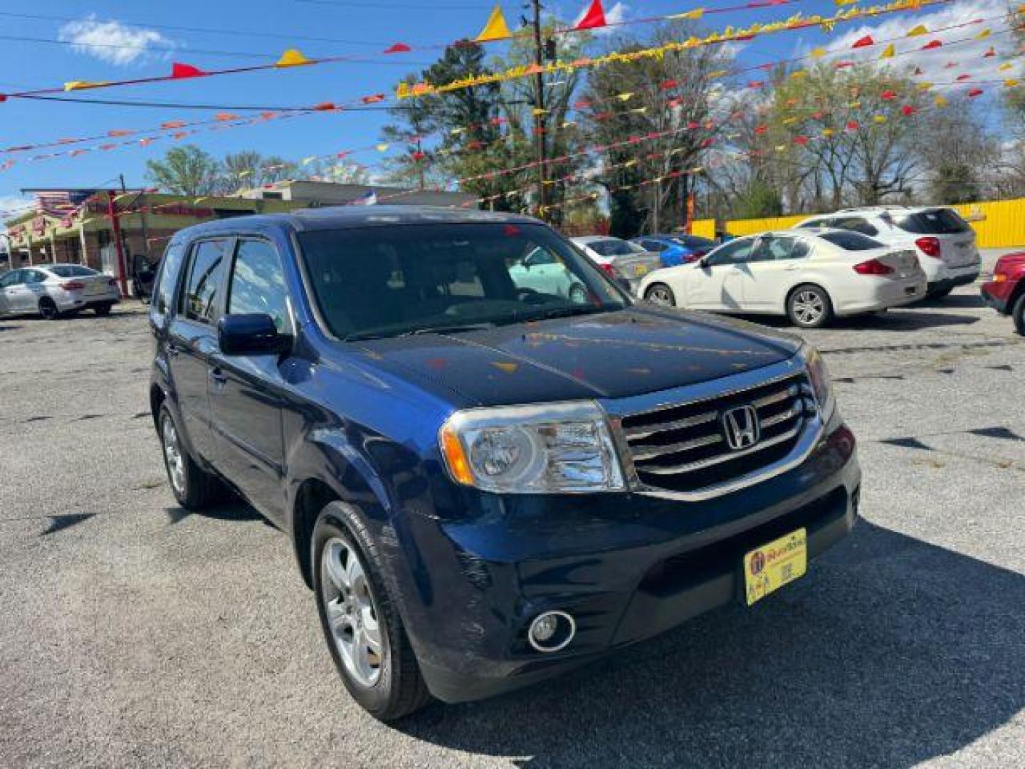 2015 BLUE Honda Pilot EX-L 2WD 5-Spd AT (5FNYF3H55FB) with an 3.5L V6 SOHC 24V engine, 5-Speed Automatic transmission, located at 1806 Veterans Memorial Hwy SW, Austell, GA, 30168, (770) 944-9558, 33.817959, -84.606987 - Photo#2