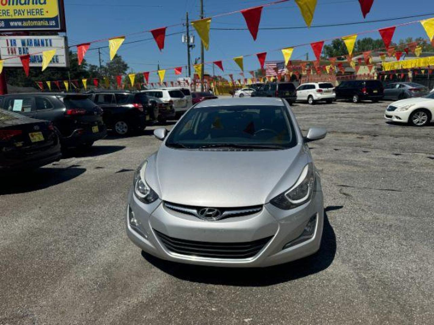 2014 Silver Hyundai Elantra GLS A/T (KMHDH4AE7EU) with an 1.8L L4 DOHC 16V engine, located at 1806 Veterans Memorial Hwy SW, Austell, GA, 30168, (770) 944-9558, 33.817959, -84.606987 - Photo#1