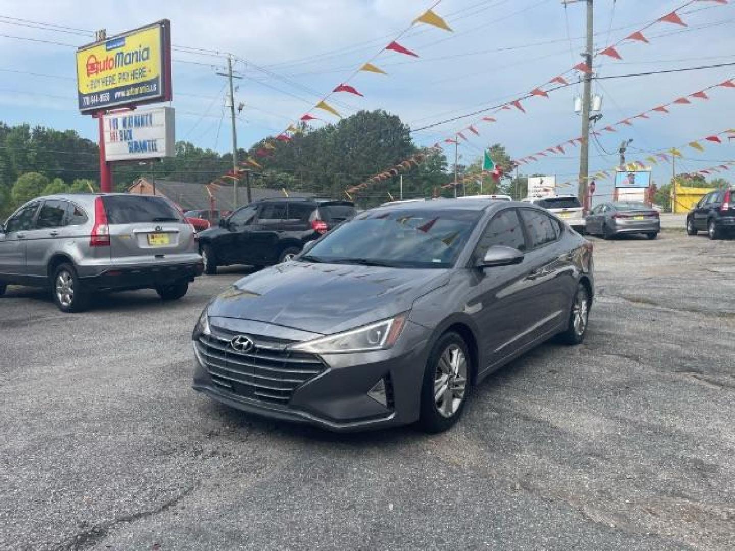 2019 Gray Hyundai Elantra Limited (5NPD84LF9KH) with an 1.8L L4 DOHC 16V engine, 6-Speed Automatic transmission, located at 1806 Veterans Memorial Hwy SW, Austell, GA, 30168, (770) 944-9558, 33.817959, -84.606987 - Photo#0