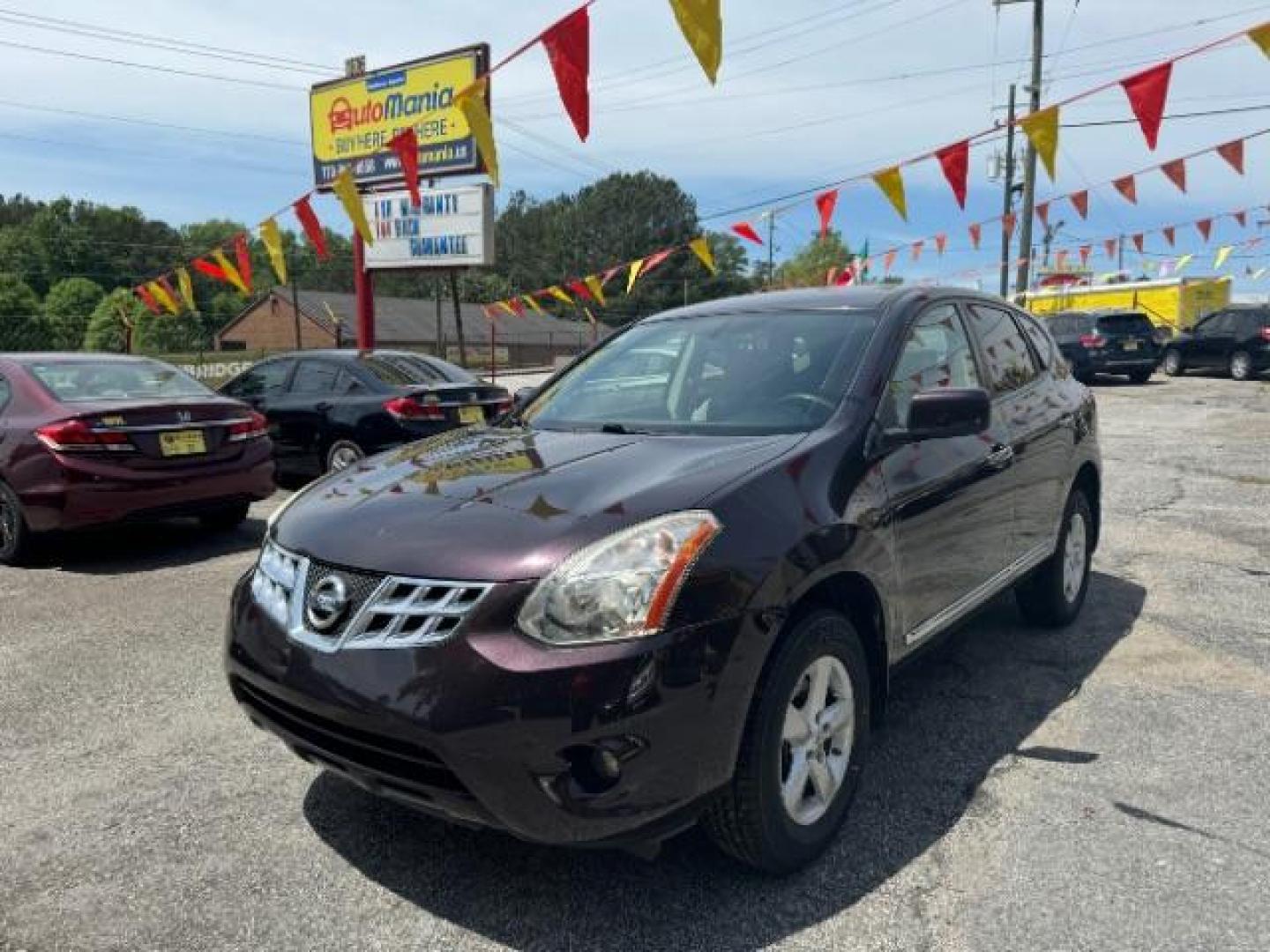 2013 Purple Nissan Rogue S 2WD (JN8AS5MT8DW) with an 2.5L L4 DOHC 16V engine, Continuously Variable Transmission transmission, located at 1806 Veterans Memorial Hwy SW, Austell, GA, 30168, (770) 944-9558, 33.817959, -84.606987 - Photo#0