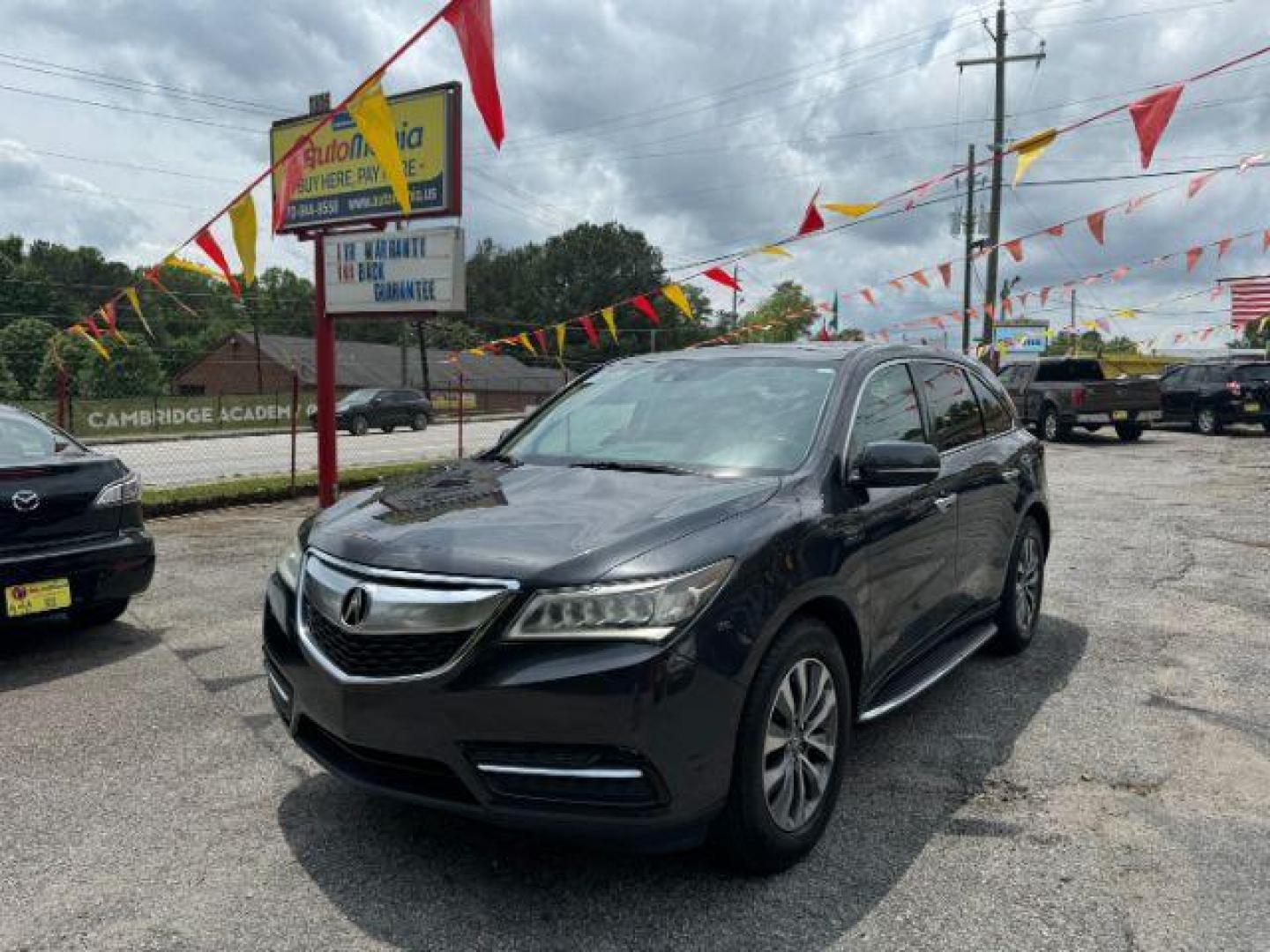 2014 Gray Acura MDX 6-Spd AT w/Tech Package (5FRYD3H43EB) with an 3.5L V6 SOHC 24V engine, 6-Speed Automatic transmission, located at 1806 Veterans Memorial Hwy SW, Austell, GA, 30168, (770) 944-9558, 33.817959, -84.606987 - Photo#0