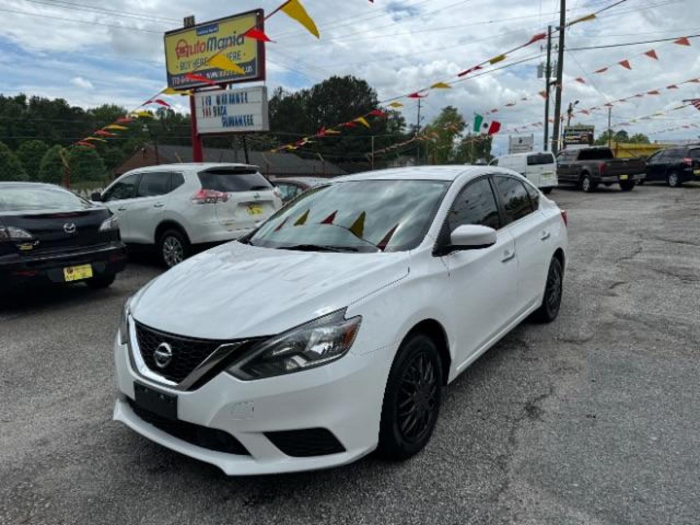 2019 White Nissan Sentra S CVT (3N1AB7AP7KY) with an 1.8L L4 SFI DOHC 16V engine, Continuously Variable Transmission transmission, located at 1806 Veterans Memorial Hwy SW, Austell, GA, 30168, (770) 944-9558, 33.817959, -84.606987 - Photo#0