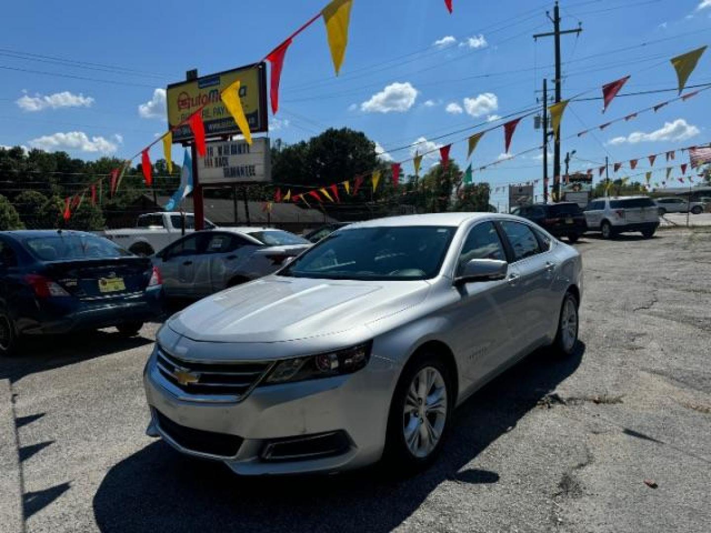 2014 Silver Chevrolet Impala 1LT (2G1115SL5E9) with an 2.5L L4 DOHC 16V engine, 6-Speed Automatic transmission, located at 1806 Veterans Memorial Hwy SW, Austell, GA, 30168, (770) 944-9558, 33.817959, -84.606987 - Photo#0