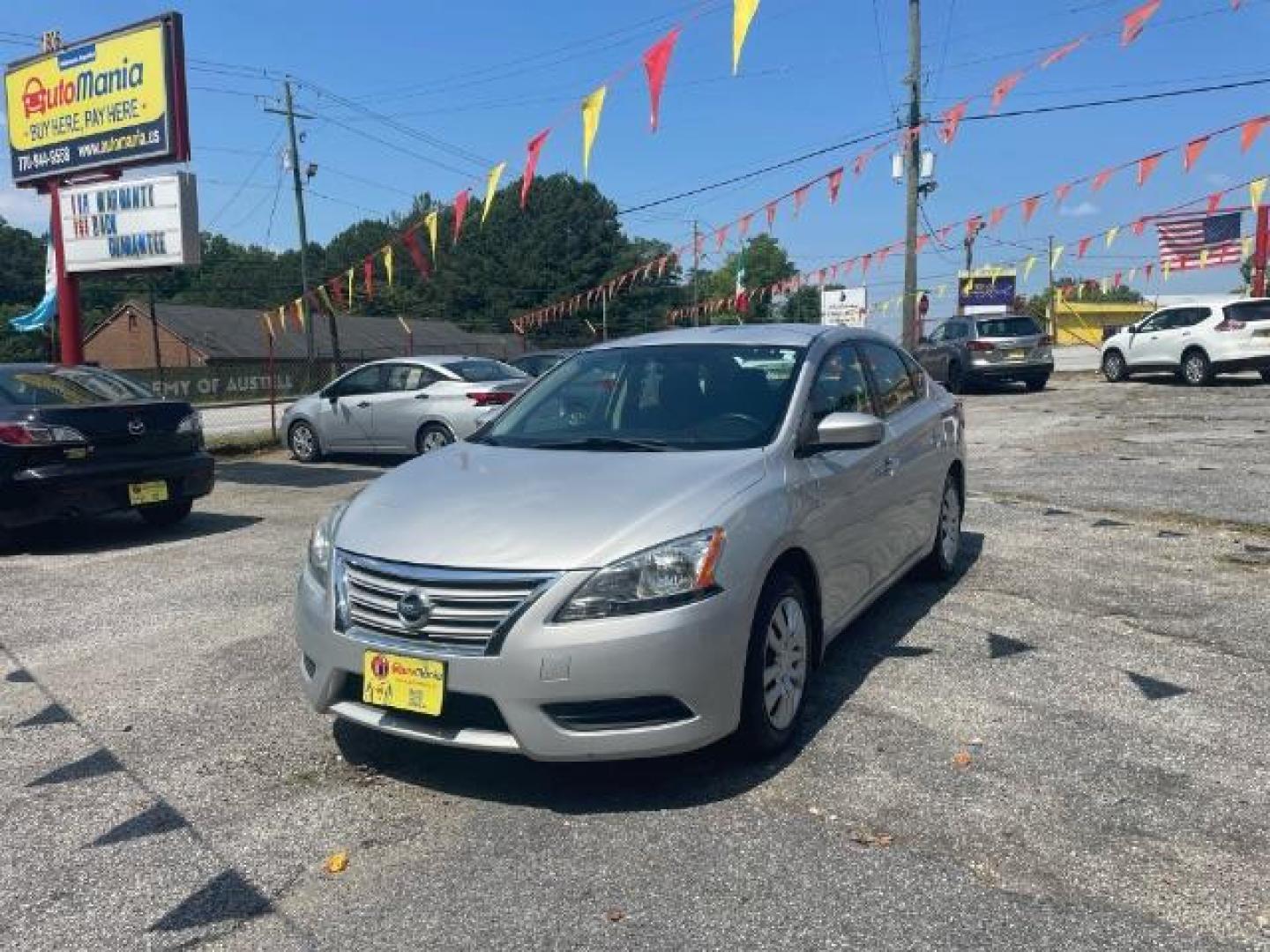 2013 Silver Nissan Sentra SV (1N4AB7AP2DN) with an 1.8L L4 SFI DOHC 16V engine, Continuously Variable Transmission transmission, located at 1806 Veterans Memorial Hwy SW, Austell, GA, 30168, (770) 944-9558, 33.817959, -84.606987 - Photo#0