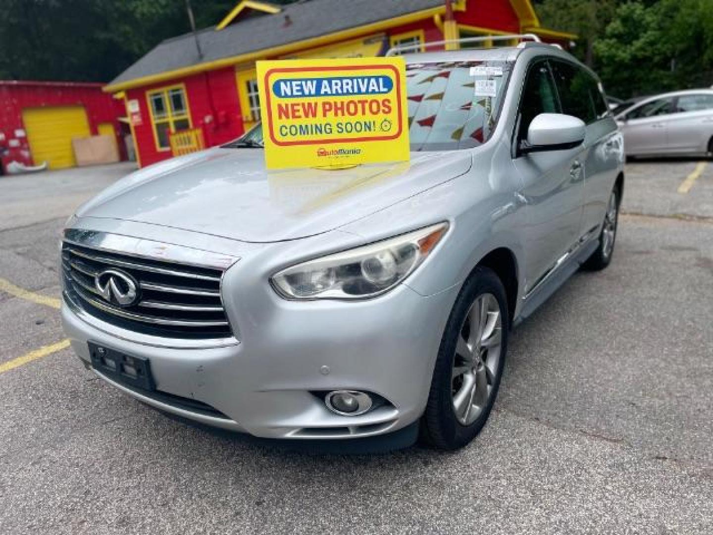 2013 Silver Infiniti JX AWD (5N1AL0MM3DC) with an 3.5L V6 DOHC 24V engine, Continuously Variable Transmission transmission, located at 1806 Veterans Memorial Hwy SW, Austell, GA, 30168, (770) 944-9558, 33.817959, -84.606987 - Photo#0