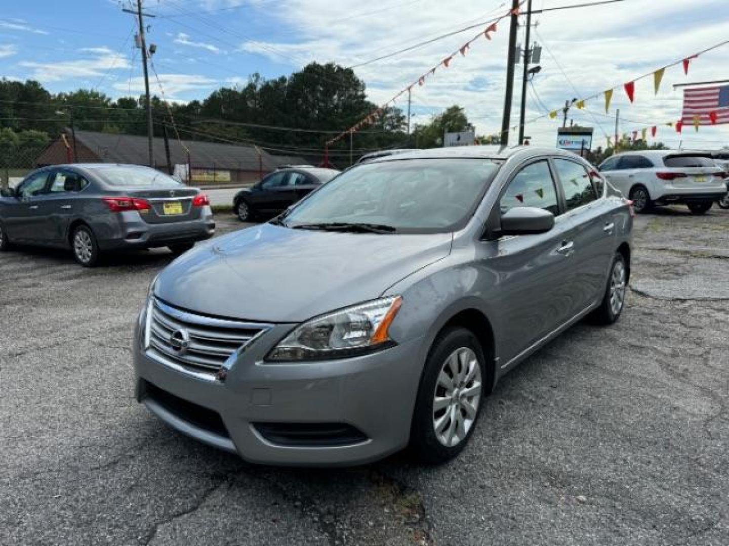 2014 Gray Nissan Sentra SEDAN 4-DR (3N1AB7AP2EL) with an 1.8L L4 SFI DOHC 16V engine, Continuously Variable Transmission transmission, located at 1806 Veterans Memorial Hwy SW, Austell, GA, 30168, (770) 944-9558, 33.817959, -84.606987 - Photo#0