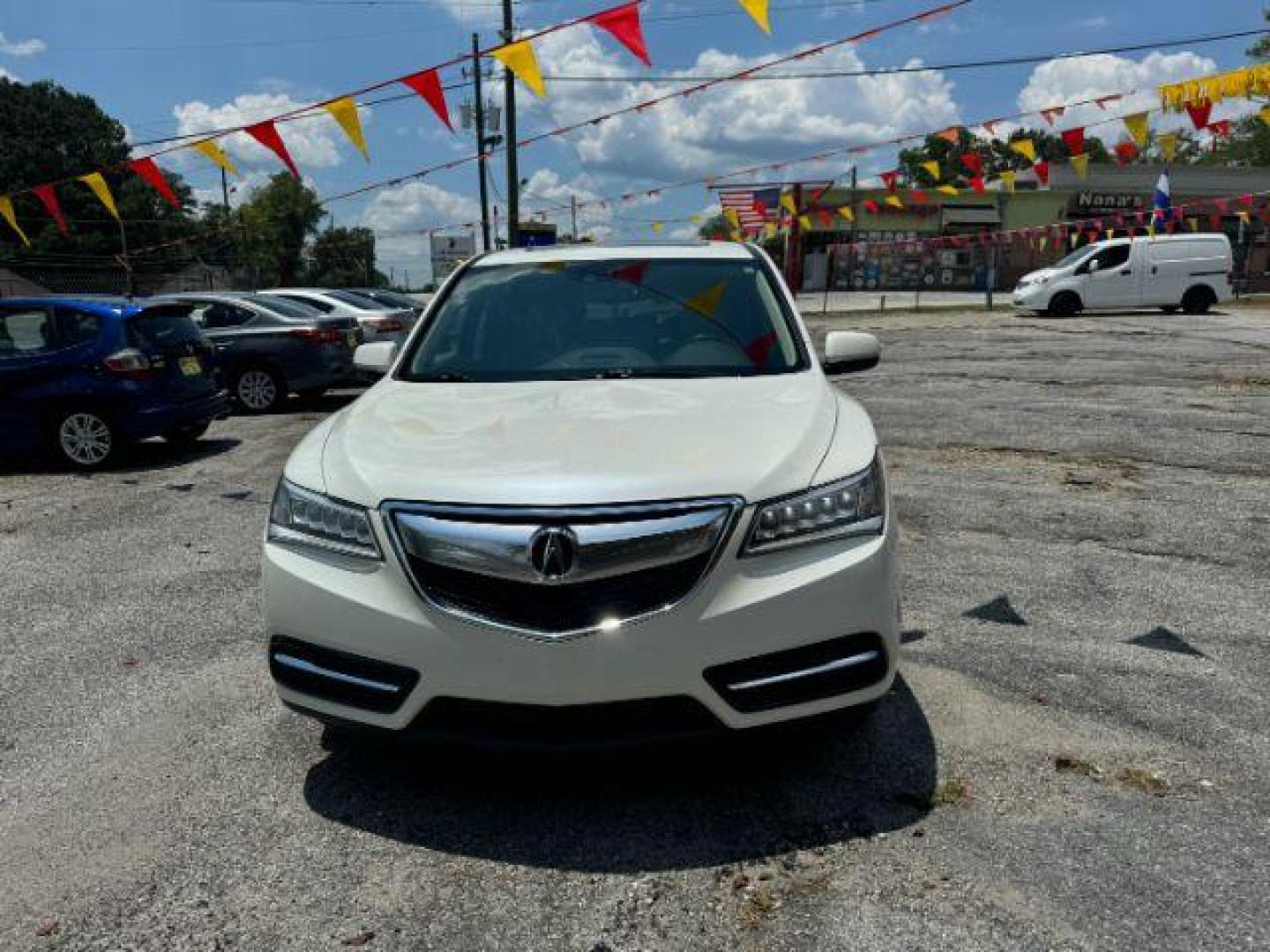 2015 White Acura MDX SPORT UTILITY 4-DR (5FRYD3H47FB) with an 3.5L V6 SOHC 24V engine, 6-Speed Automatic transmission, located at 1806 Veterans Memorial Hwy SW, Austell, GA, 30168, (770) 944-9558, 33.817959, -84.606987 - Photo#1