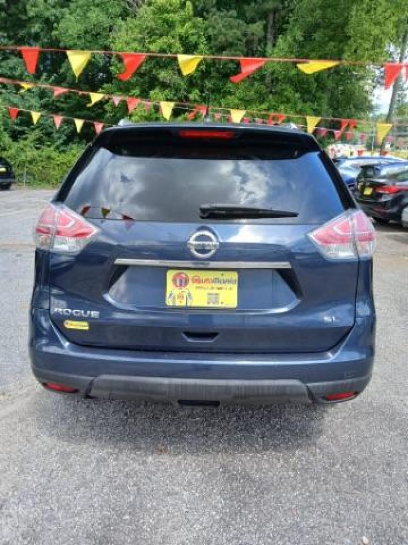 2015 Blue Nissan Rogue S 2WD (5N1AT2MT6FC) with an 2.5L L4 DOHC 16V engine, Continuously Variable Transmission transmission, located at 1806 Veterans Memorial Hwy SW, Austell, GA, 30168, (770) 944-9558, 33.817959, -84.606987 - Photo#4