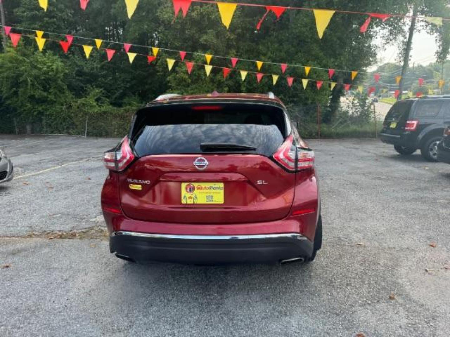 2015 RED Nissan Murano S (5N1AZ2MG7FN) with an 3.5L V6 DOHC 24V engine, Continuously Variable Transmission transmission, located at 1806 Veterans Memorial Hwy SW, Austell, GA, 30168, (770) 944-9558, 33.817959, -84.606987 - Photo#4